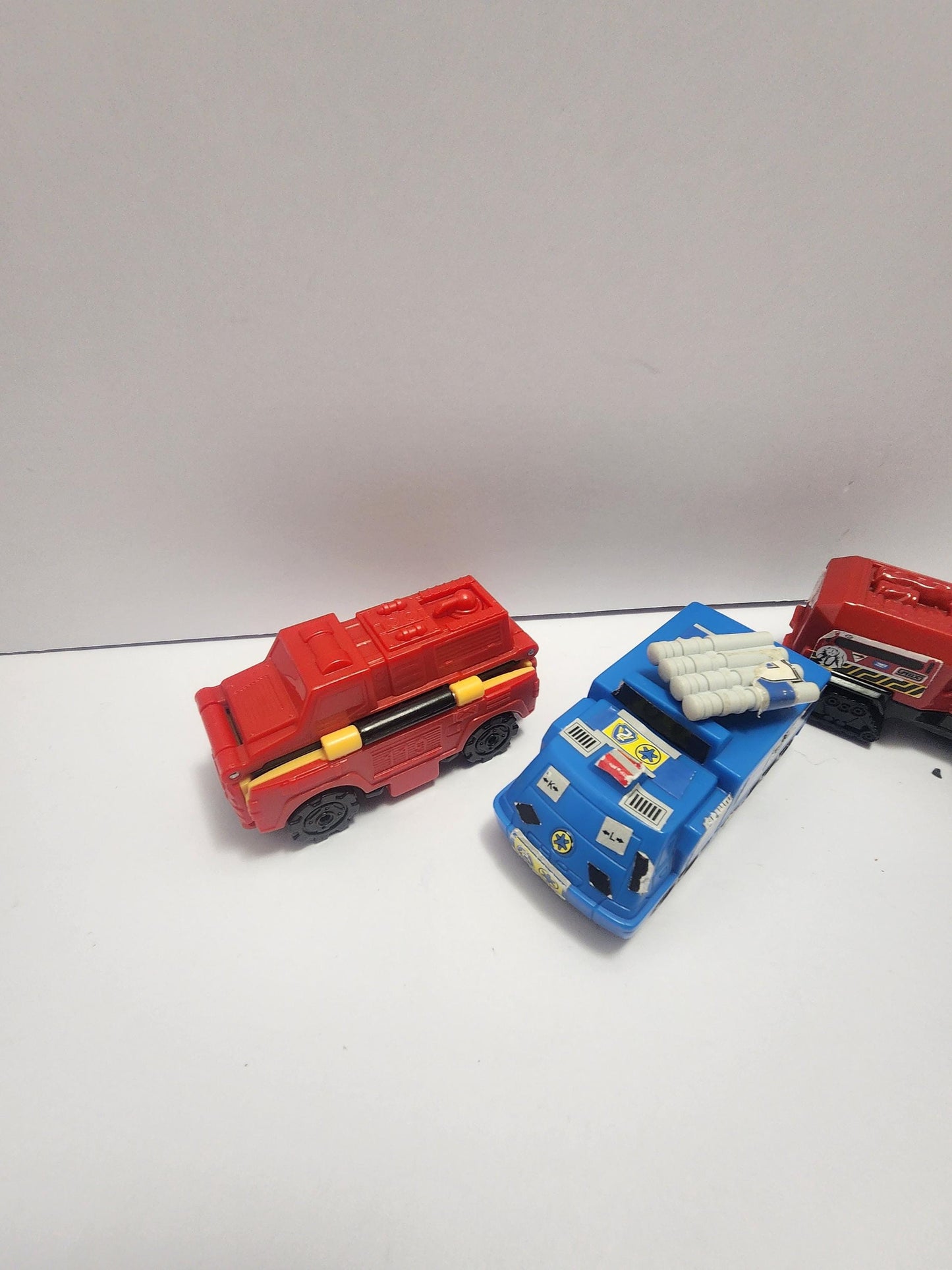 Toy Car LOT Of 3 - Mattel Cars - Power Ranger Cars - Power Ranger Toys - Flip Car - Vintage Cars - Toy Cars