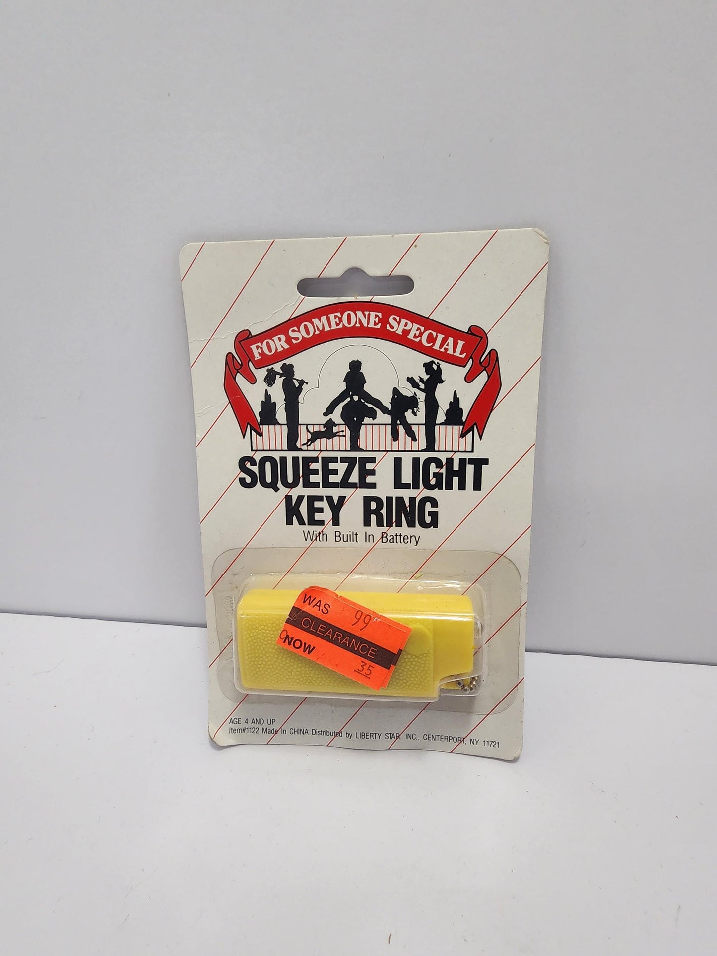 Vintage 1990s Key Squeeze Light Key Ring - Keys - Keychain - Key Chains - Lights - Accessories - Flash Light