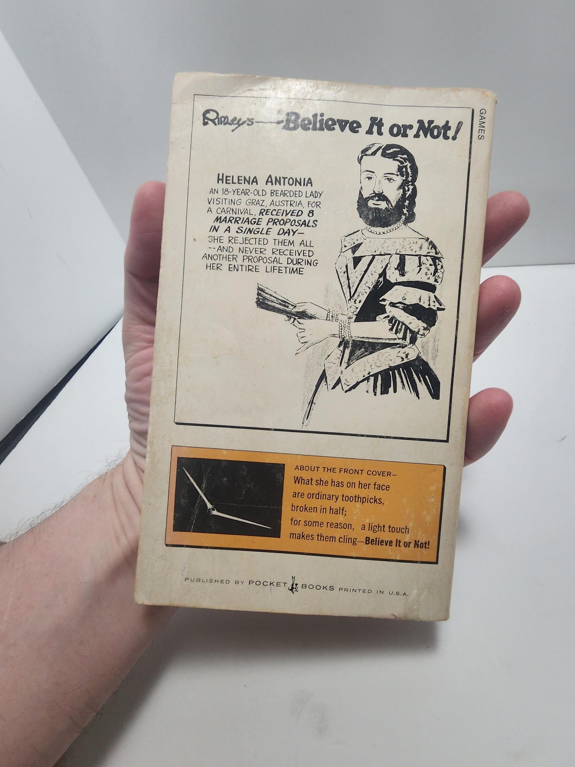 1972 Ripley's Beleive It Or Not 19th Series Book - Books - Vintage Books - 1970s - Ripley's - Ripley's Beleive It Or Not