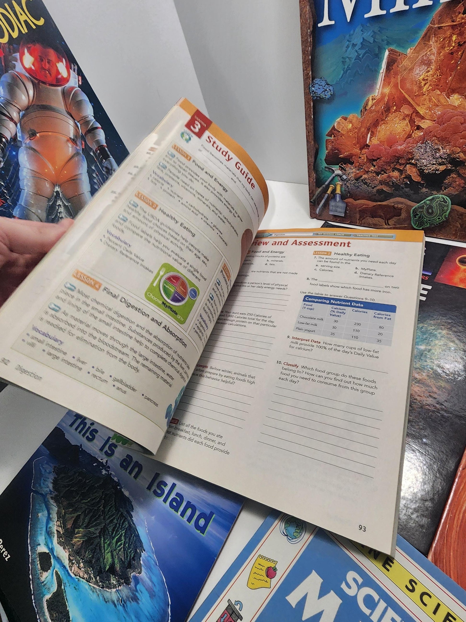 Interactive Science, Space, Minerals Children's Books LOT Of 10 - Minerals - Mineral Books - Space - Science - Science Books - Book Lot