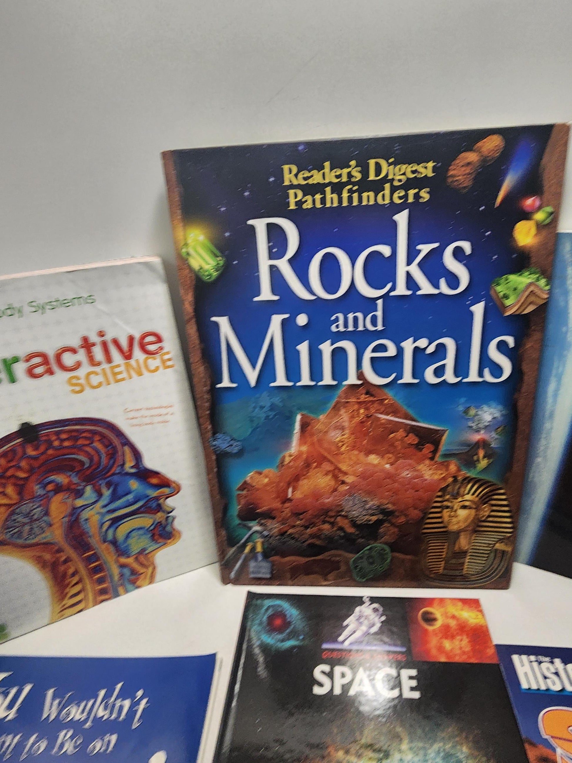 Interactive Science, Space, Minerals Children's Books LOT Of 10 - Minerals - Mineral Books - Space - Science - Science Books - Book Lot