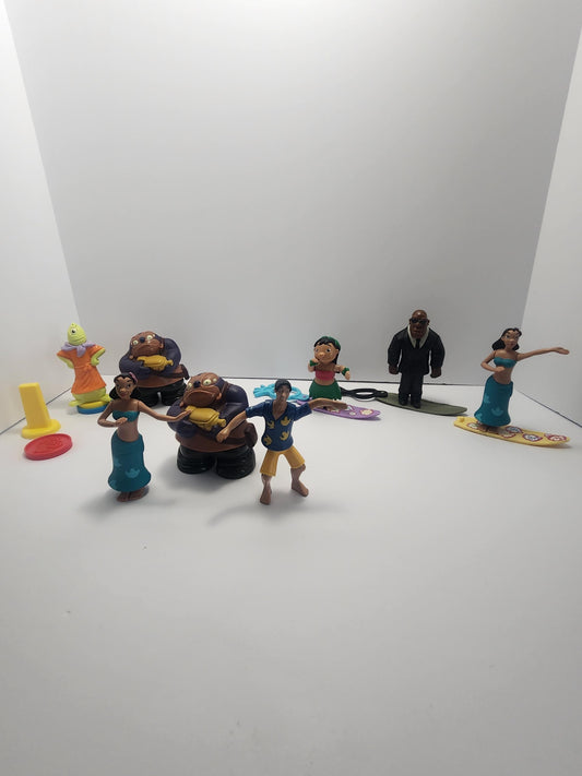 Lilo and Stitch Disney Toy Lot - Lilo and Stitch - Lilo - Stitch - Disney Toys - Disney - Hula Dancers - Hula Girls - Car Hula