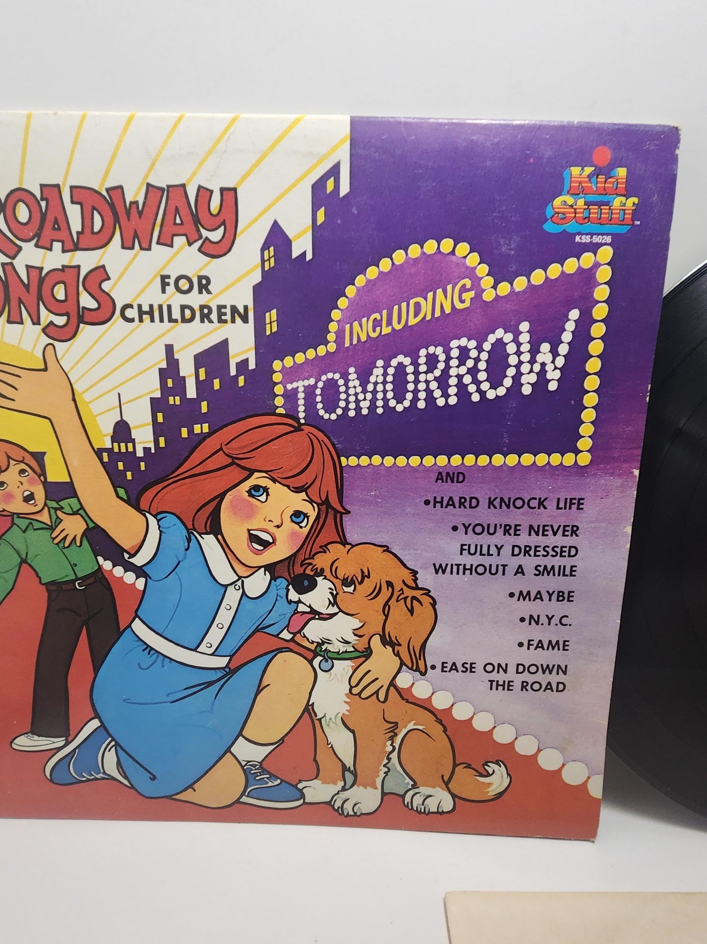 1970s Boradway Songs For Kids Tomorrow Vinyl Record - Broadway - Broadway Songs - Tomorrow - Annie - Vinyl - Records - Vinyl Records