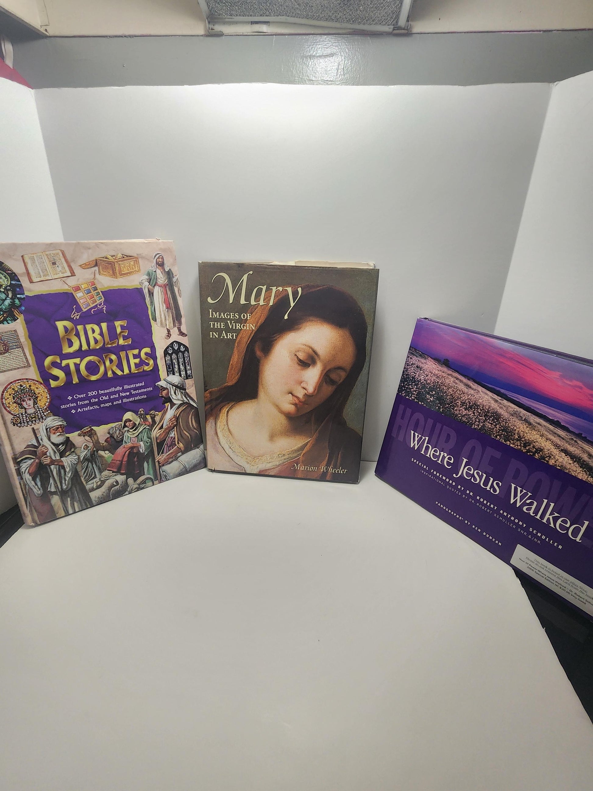 Religious Spiritual 1980s 1990s Books - Virgin Mary - Jesus - Religion - Religious Books - Where Jesus Walked - Art