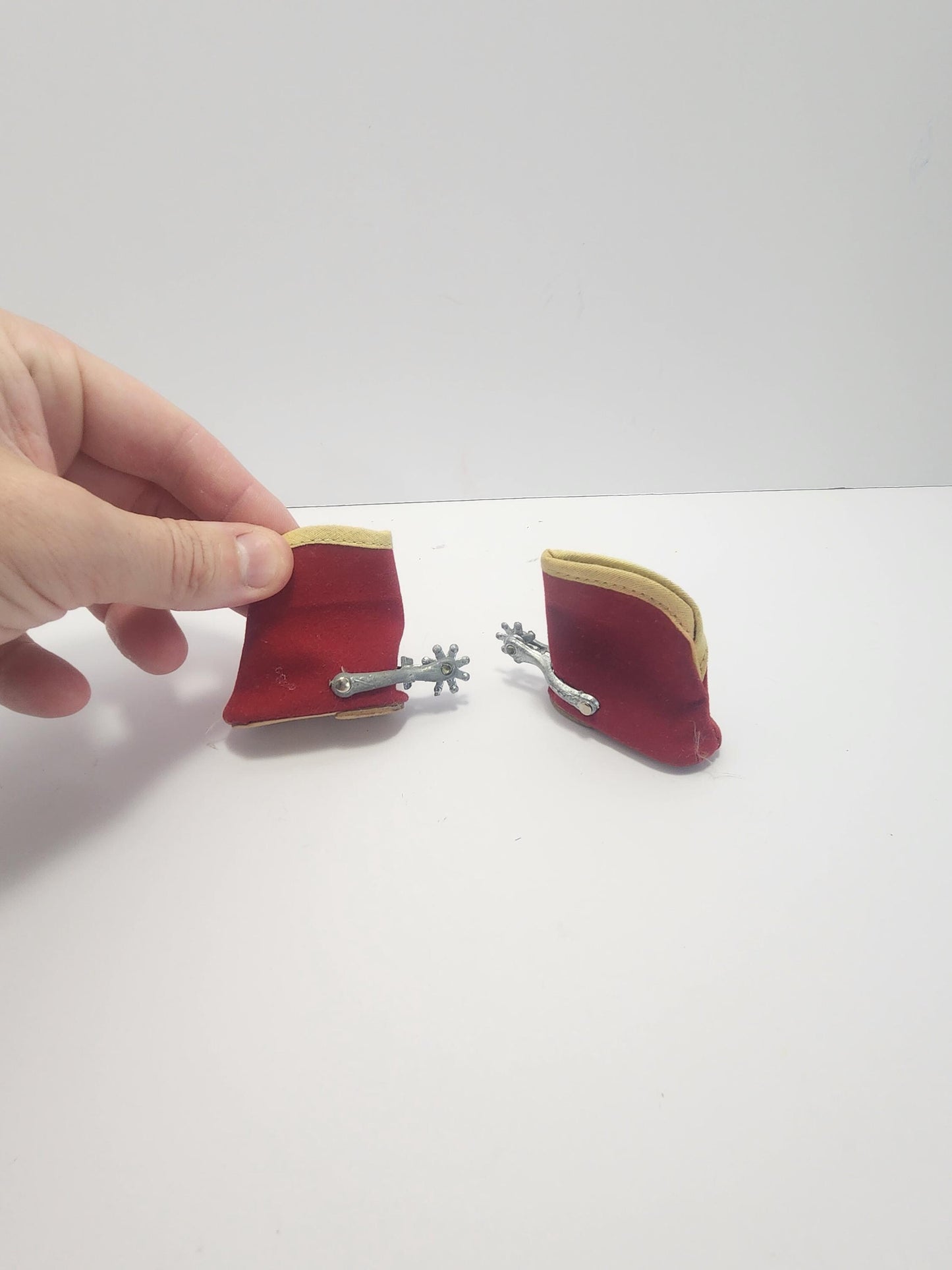 Dolly's Shoes Vintage Doll 1980s Cowboys Boots With Spurs - Dolls - Doll Clothes - Vintage Dolls - Cowboys - Cowboy Boots - Dolly Shoes