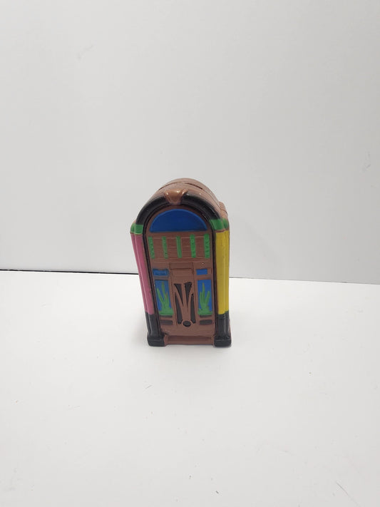 1987 Jukebox Vintage Coin Bank Figure - Coins - Coin Bank - Coinbank - Jukebox - Juke Box - Music - Decor - Banks