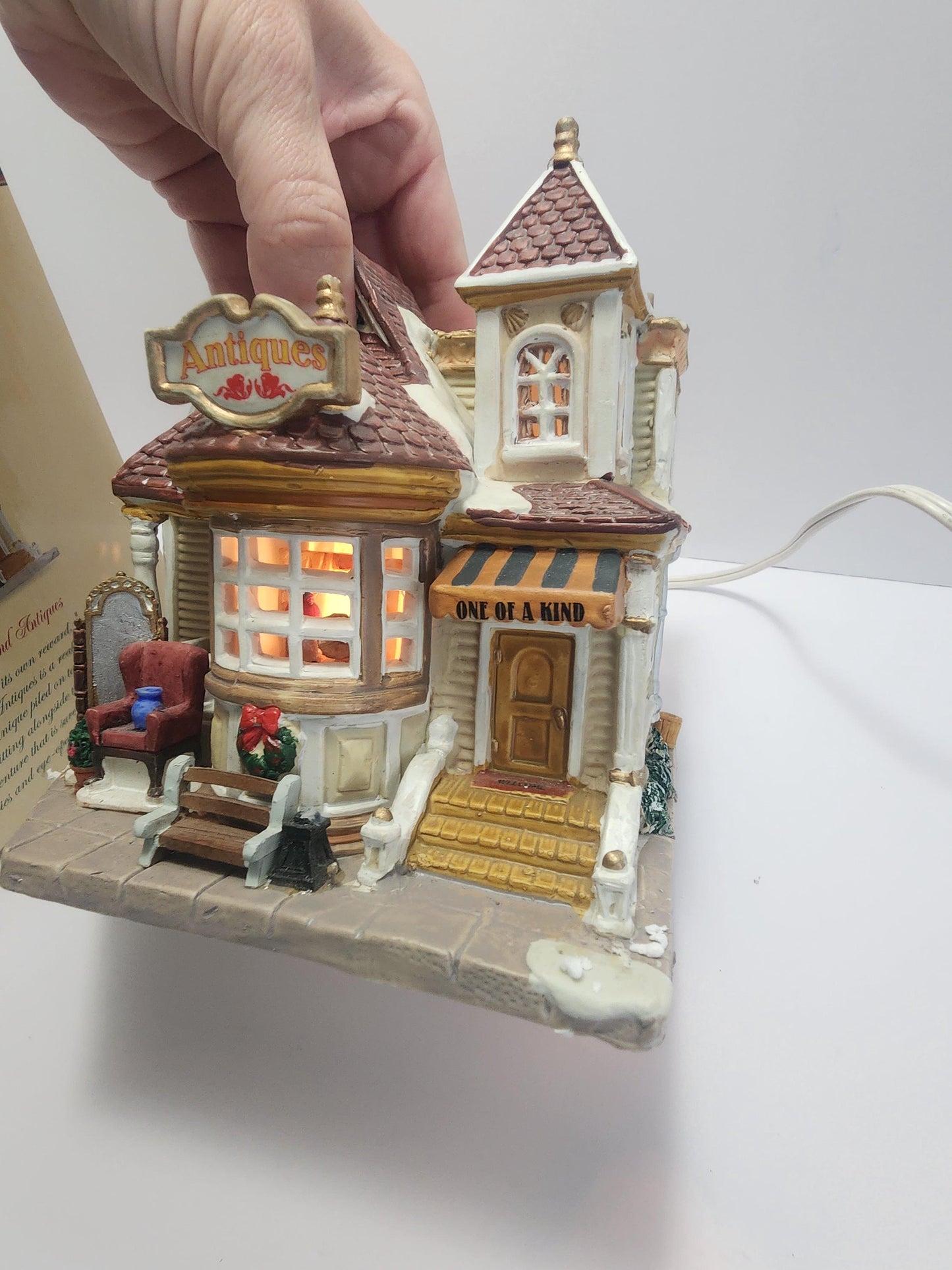 1990s Coventry Cove Antiques Village Lighted House - Coventry Cove - Lighted Houses - Christmas Village - Christmas - Light Houses - Decor