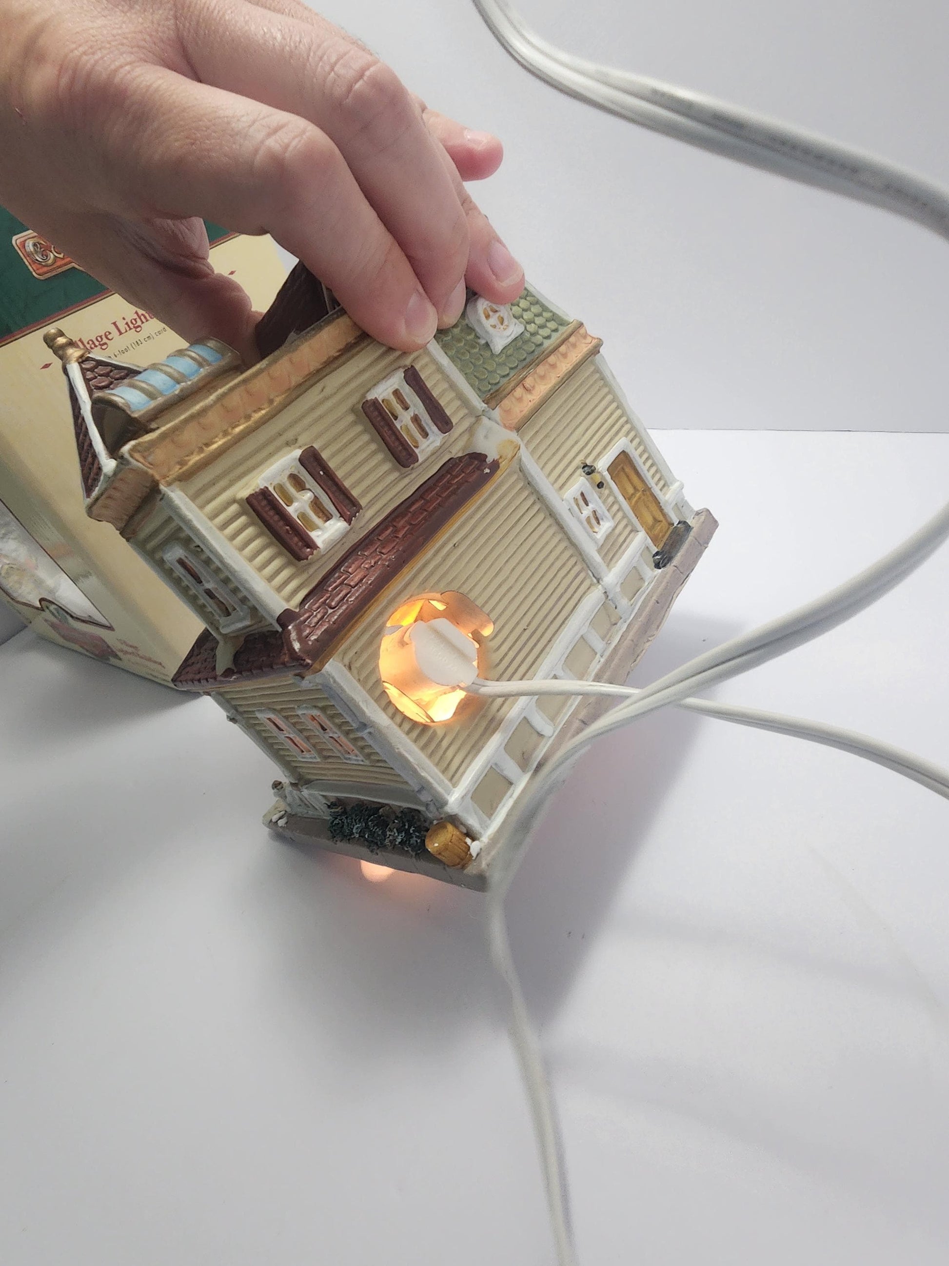 1990s Coventry Cove Antiques Village Lighted House - Coventry Cove - Lighted Houses - Christmas Village - Christmas - Light Houses - Decor