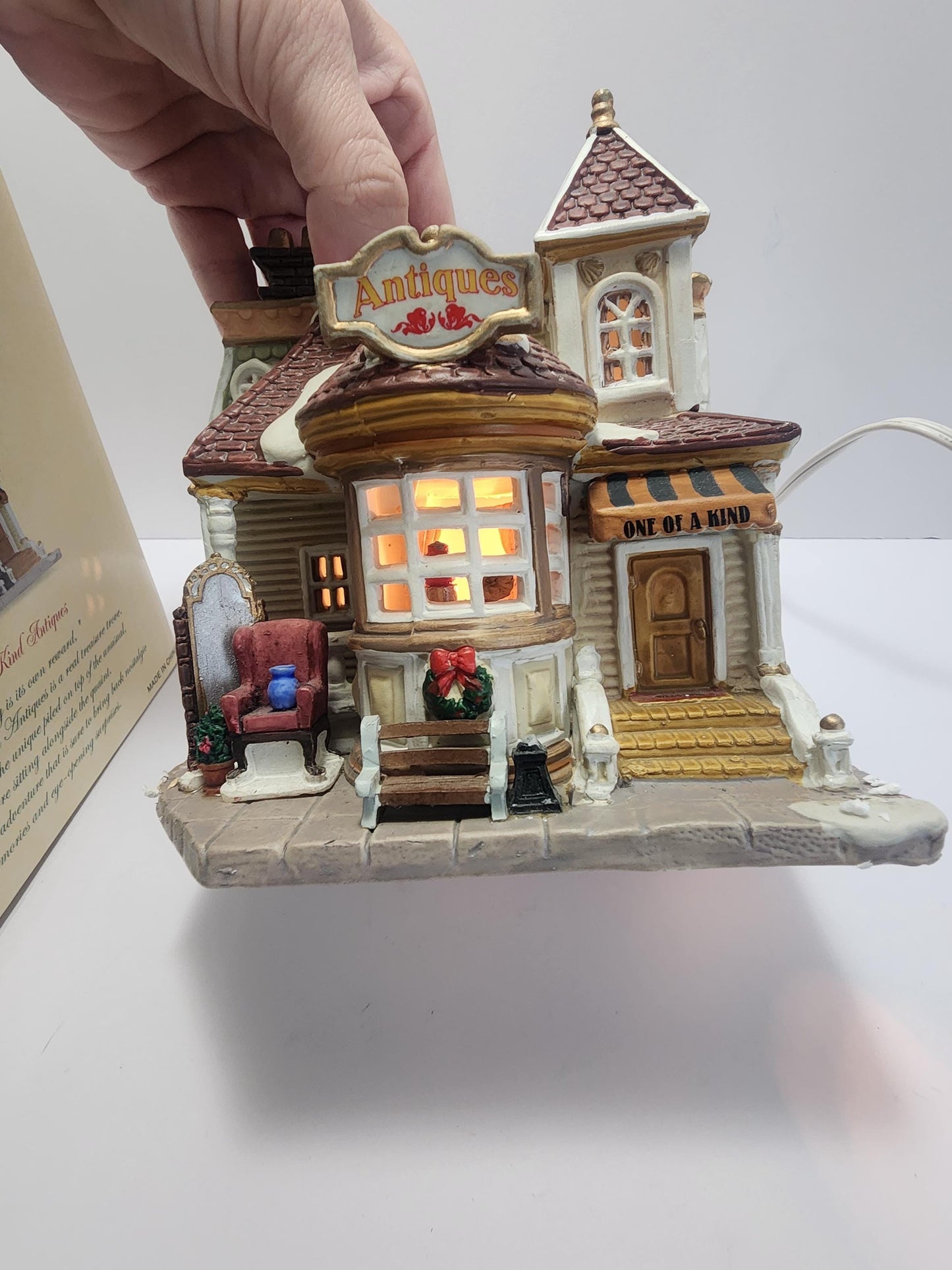 1990s Coventry Cove Antiques Village Lighted House - Coventry Cove - Lighted Houses - Christmas Village - Christmas - Light Houses - Decor