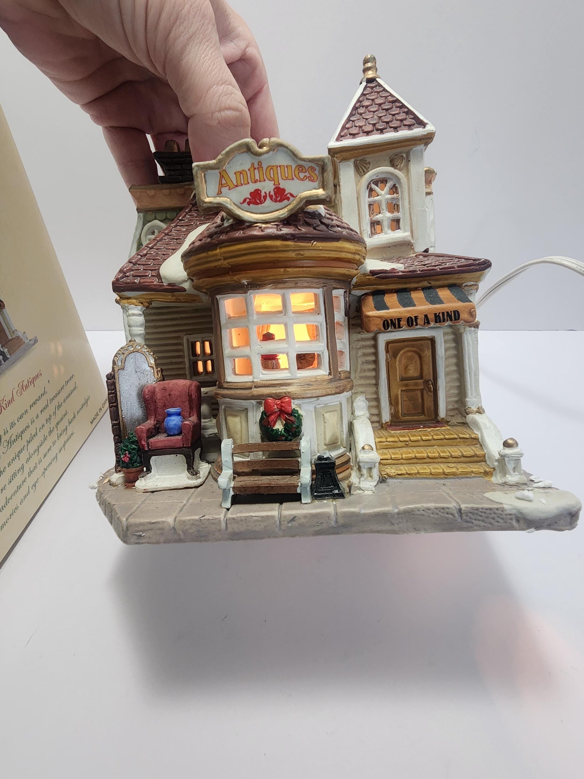 1990s Coventry Cove Antiques Village Lighted House - Coventry Cove - Lighted Houses - Christmas Village - Christmas - Light Houses - Decor