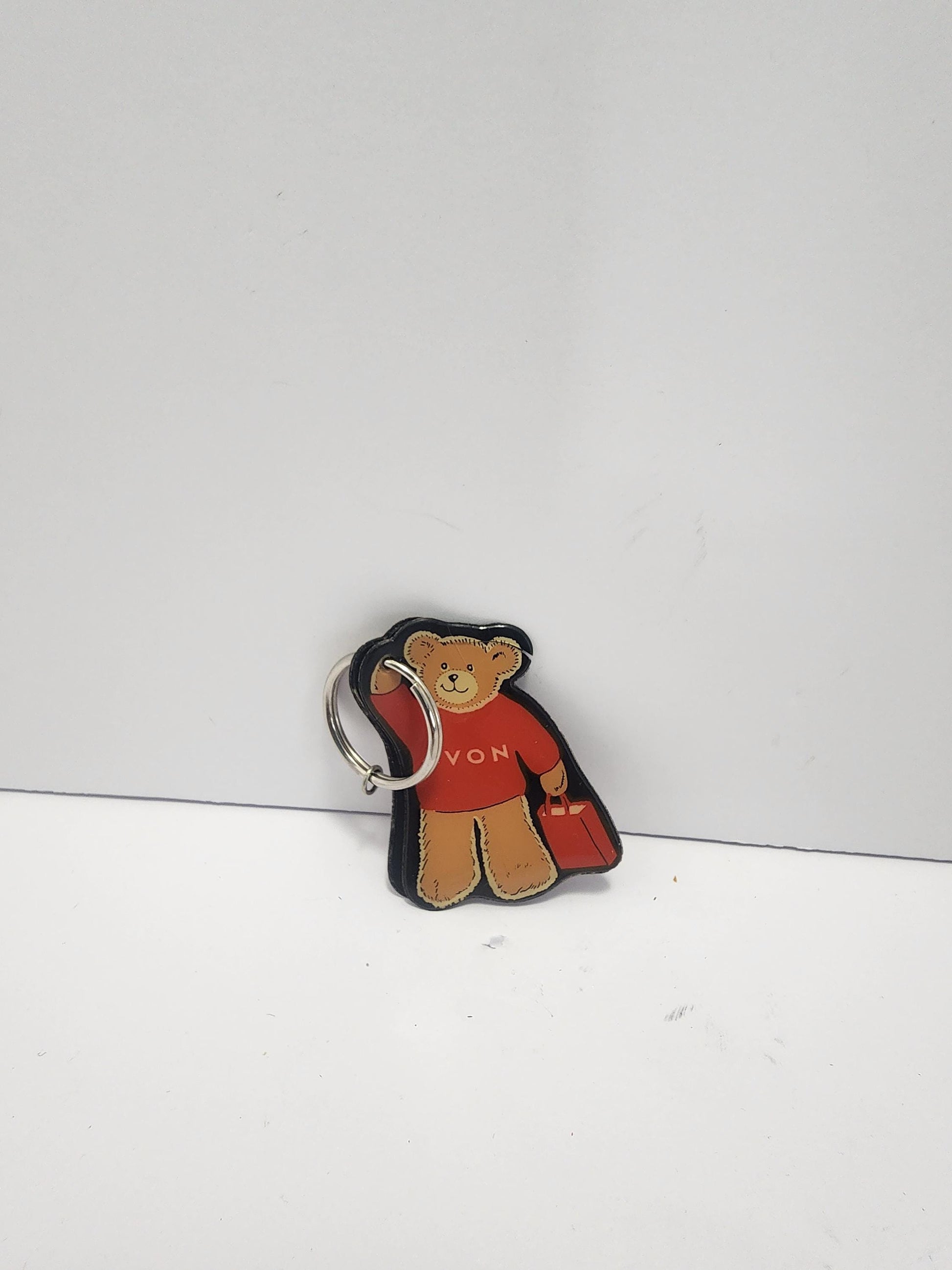 1999 Avon Vinyl Cute Bear Keychain - Keychains - Bears - Animals - Cute Animals - Avon - Avon Gifts - Avon Keychains