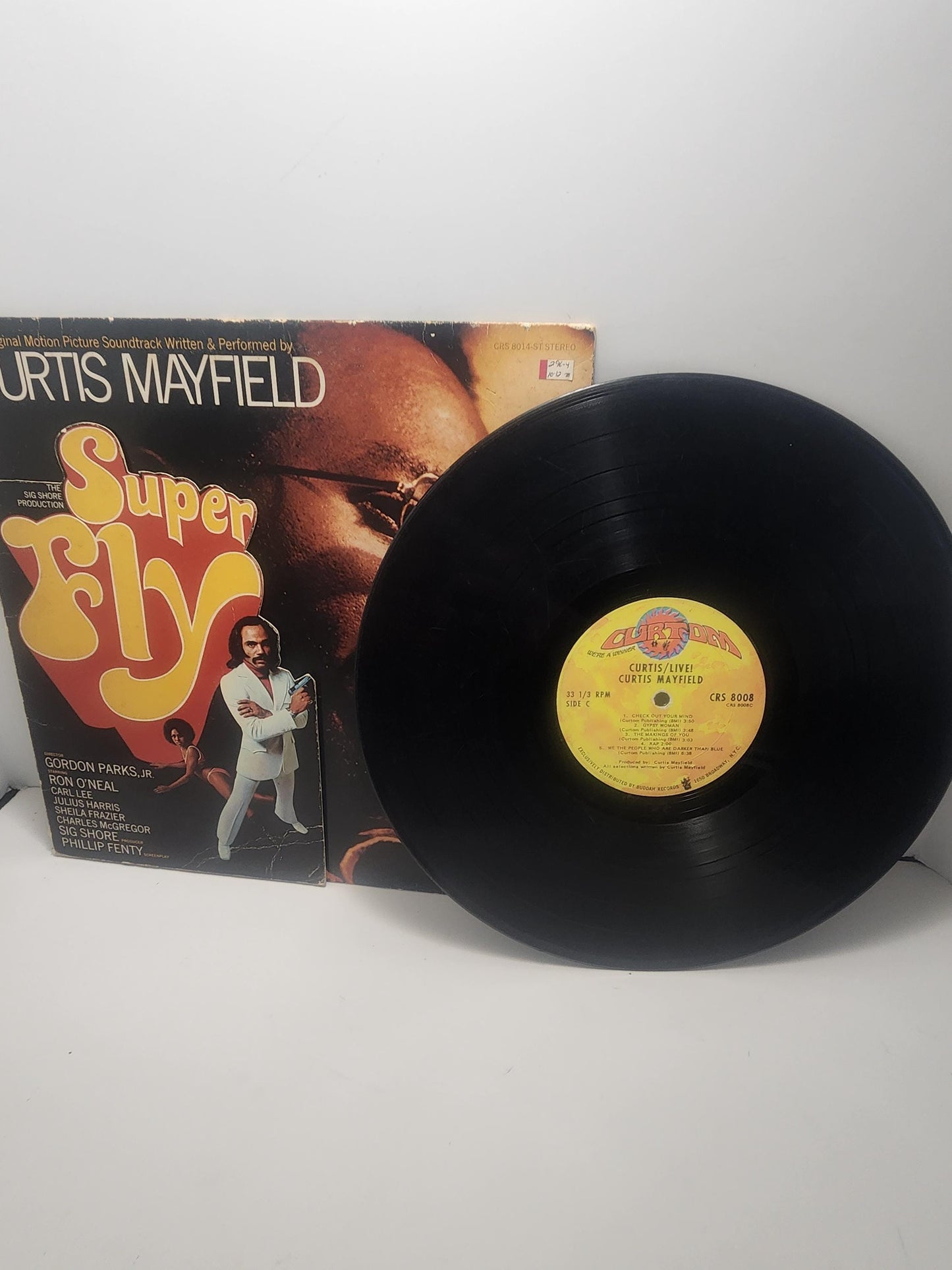 Curtis Mayfield Super Fly Vintage 1960s 197s Vinyl Record - Records - Vinyl - Music - Vinyl Records - LP - LP Records - Super Fly - Mayfield