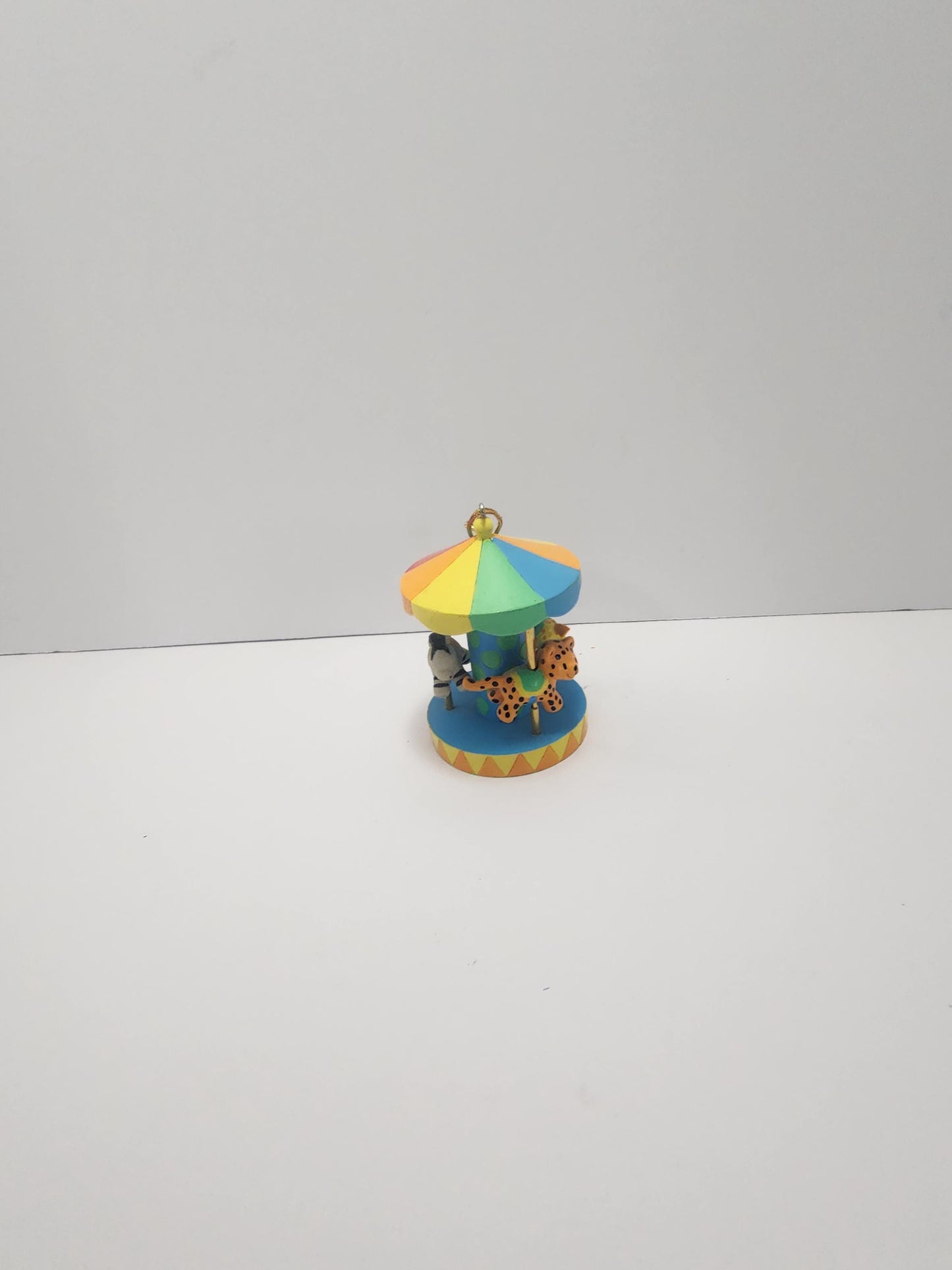 Hallmark 1990s Circus Carousel Christmas Ornament - Animals - Hallmark - Hallmark Ornaments - Ornaments - Carousel - Circus - Christmas