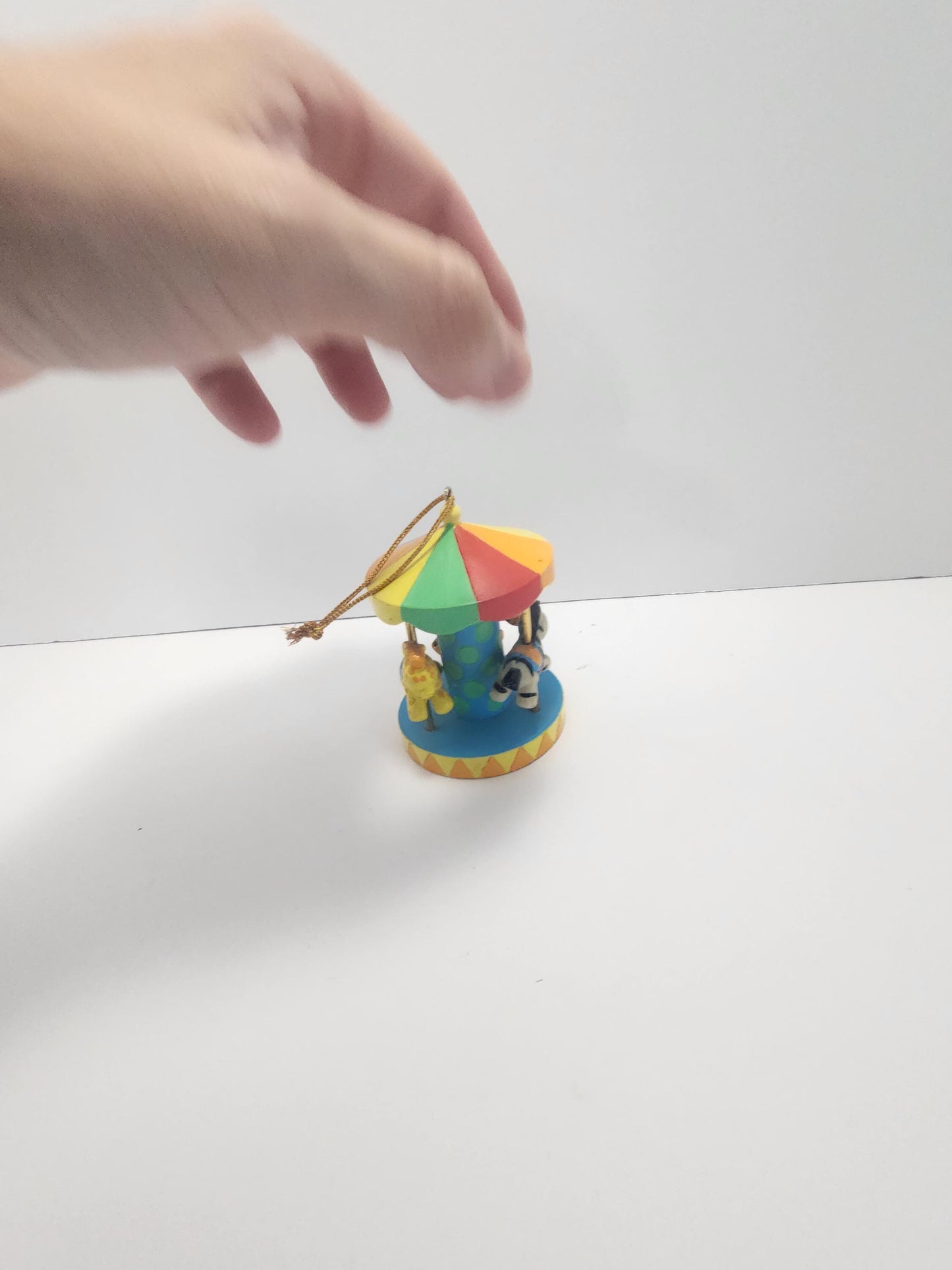 Hallmark 1990s Circus Carousel Christmas Ornament - Animals - Hallmark - Hallmark Ornaments - Ornaments - Carousel - Circus - Christmas