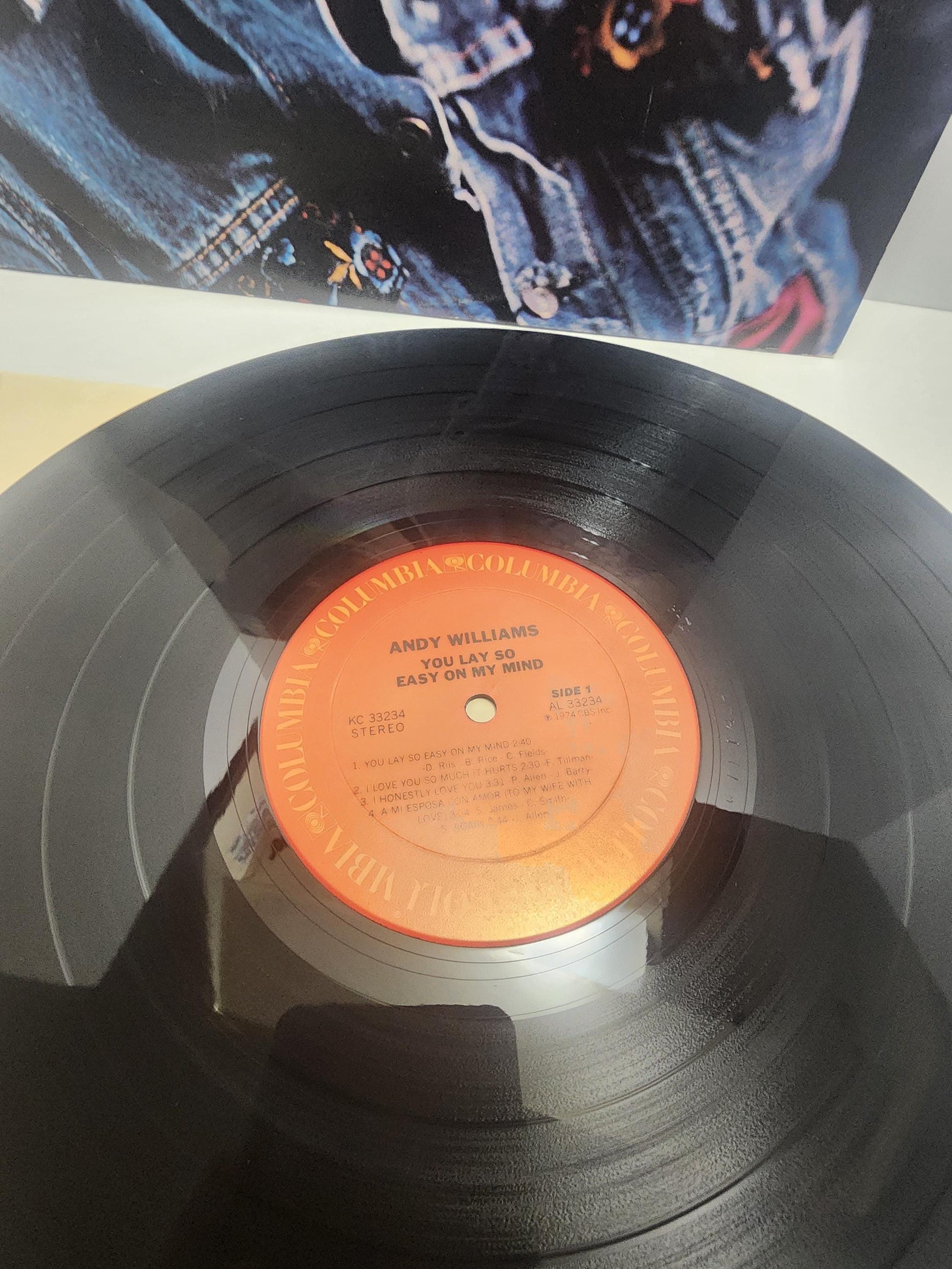 Andy Williams 1970s You Lay So Easy On My Mind Vinyl Record - Andy Williams - Iowa - Wall Lake Iowa - Country Music - Vinyl Records