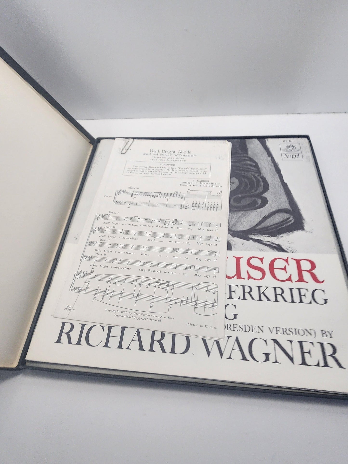 Wagner Tannhauser 1960s Vinyl LP Record Set - Record Sets - Records - Vinyl - LP Records - Vinyl Records - Tannhauser - Wagner Tannhauser