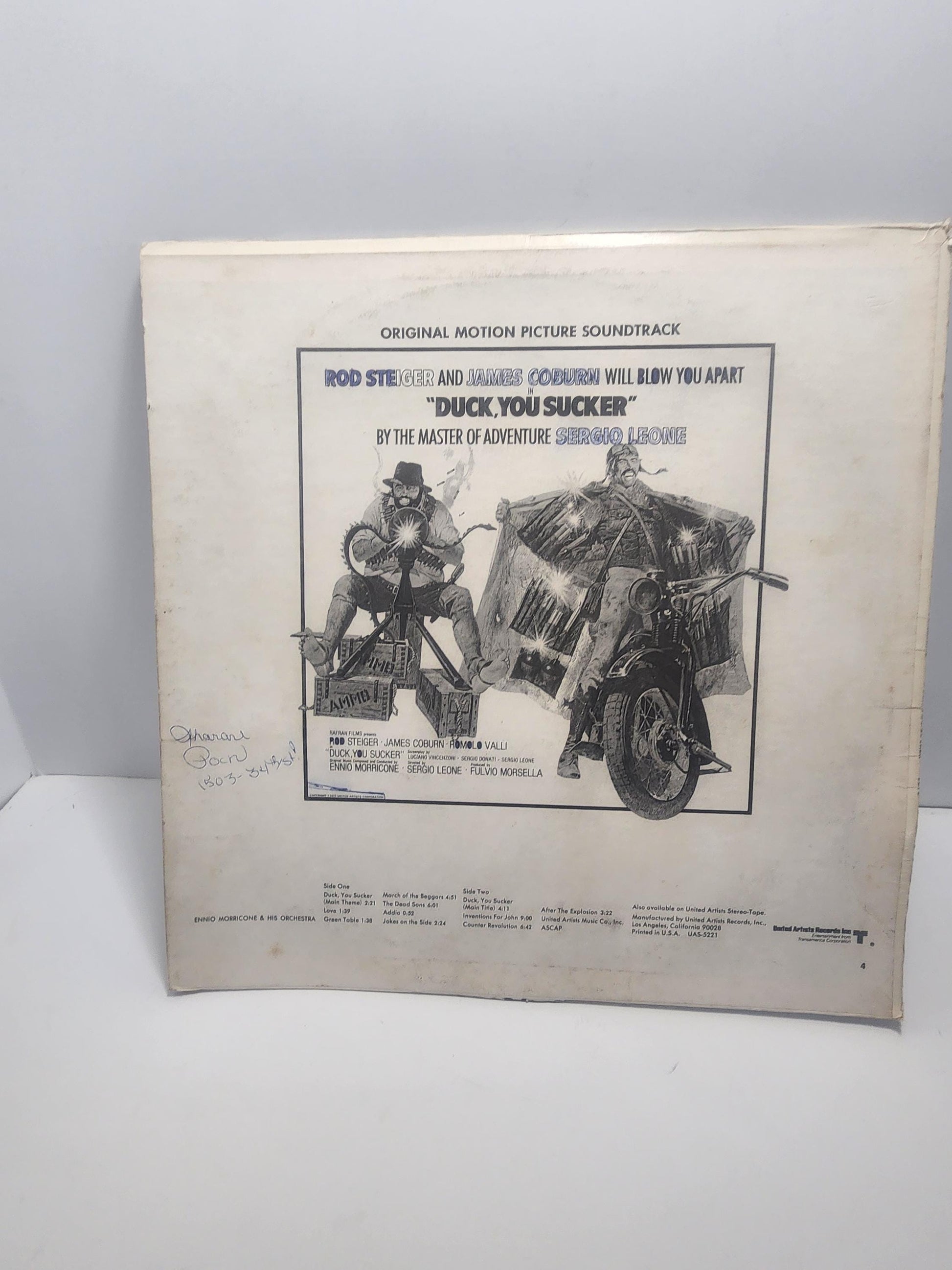 Duck You Sucker 1970s Vinyl By Ennio Morricone - Duck You Sucker - Ennio Morricone - Records - Vinyl LP Record - Records - Vintage Records