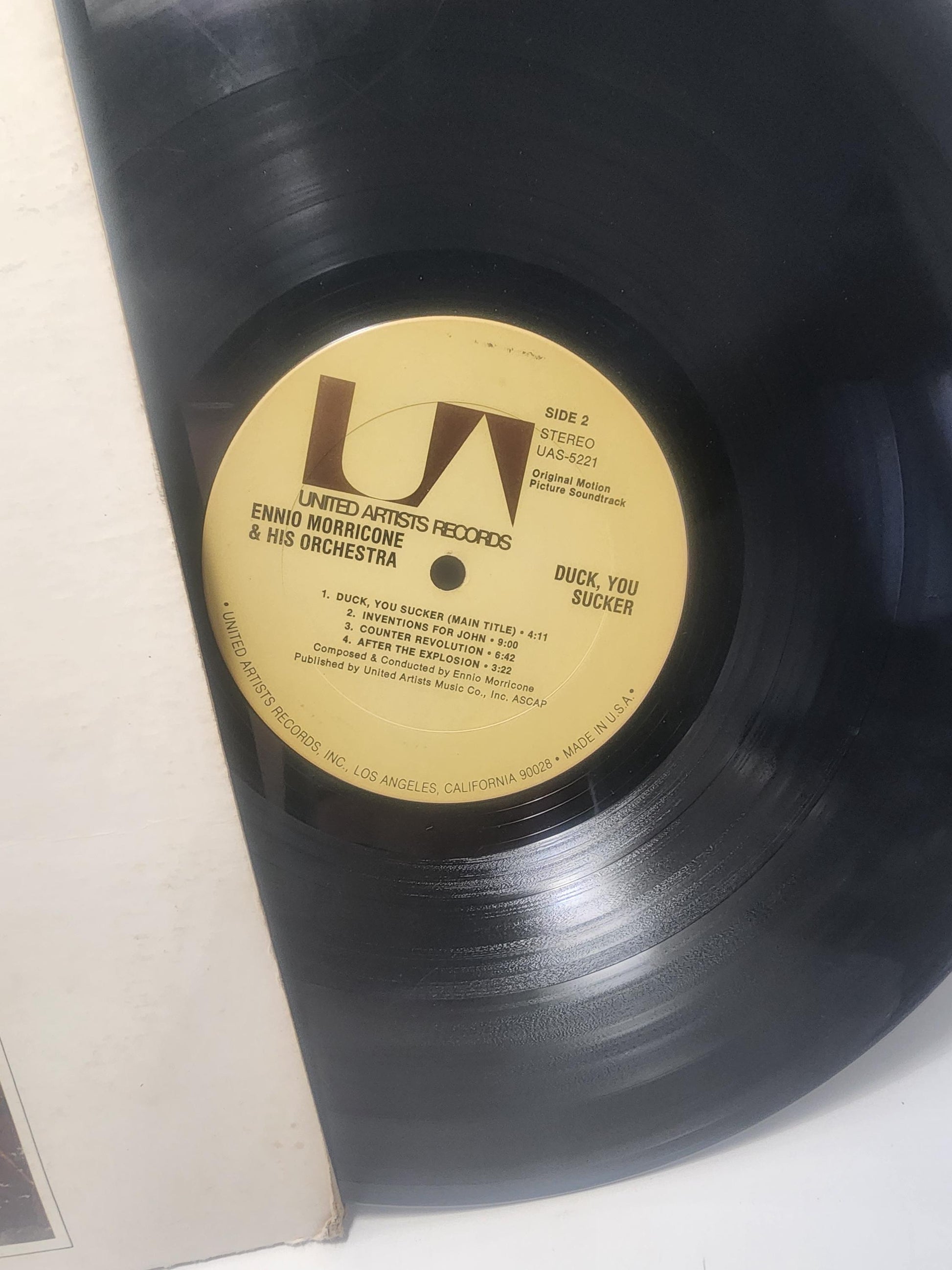 Duck You Sucker 1970s Vinyl By Ennio Morricone - Duck You Sucker - Ennio Morricone - Records - Vinyl LP Record - Records - Vintage Records