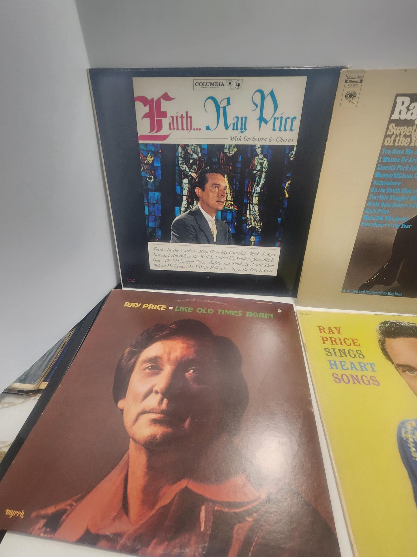 Ray Price 1960s 1970s Vinyl LP Records LOT of 4 - Records - Vinyl Records - Vinyl LP Records - Ray Price - Ray Price Records