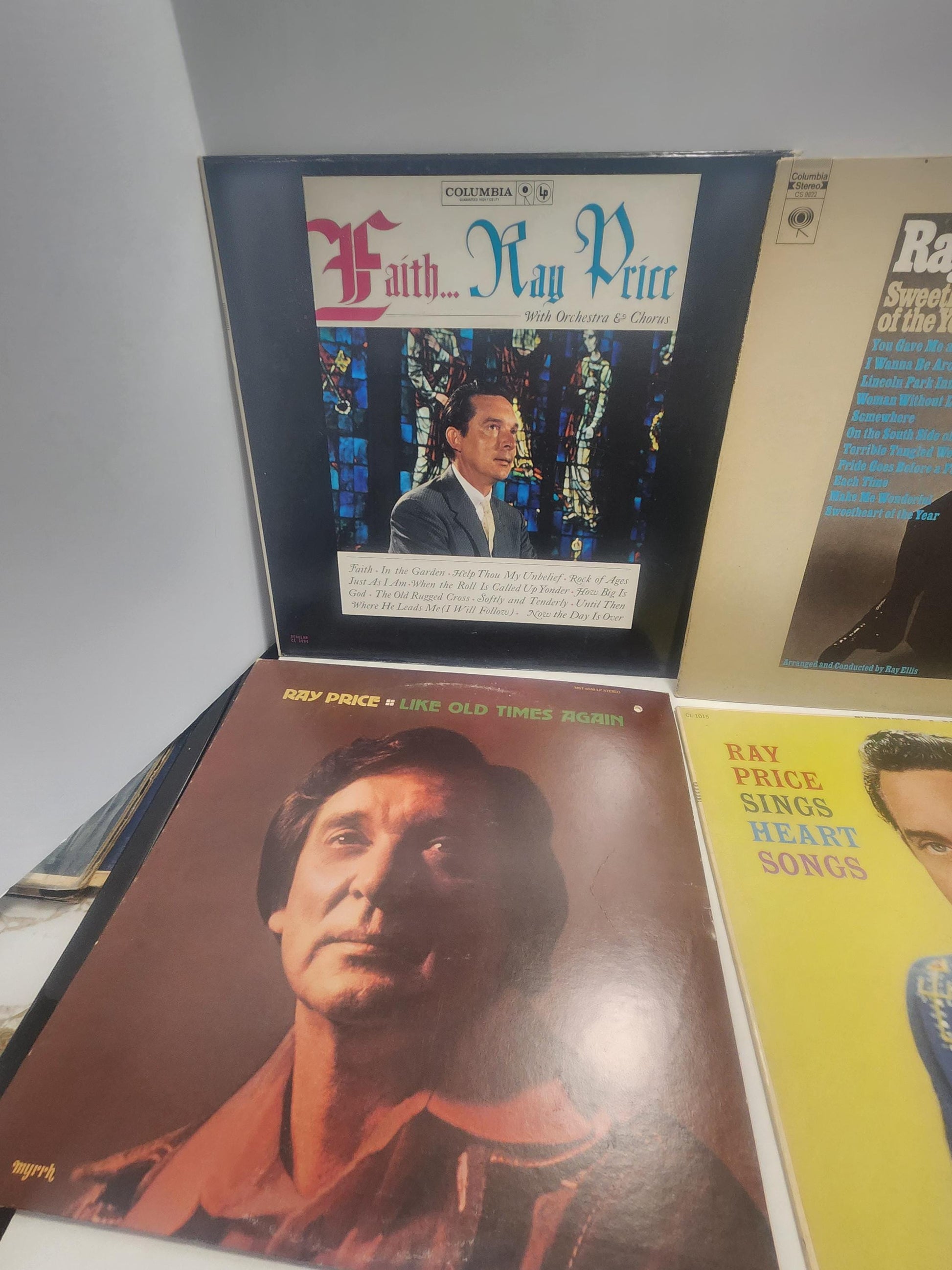 Ray Price 1960s 1970s Vinyl LP Records LOT of 4 - Records - Vinyl Records - Vinyl LP Records - Ray Price - Ray Price Records