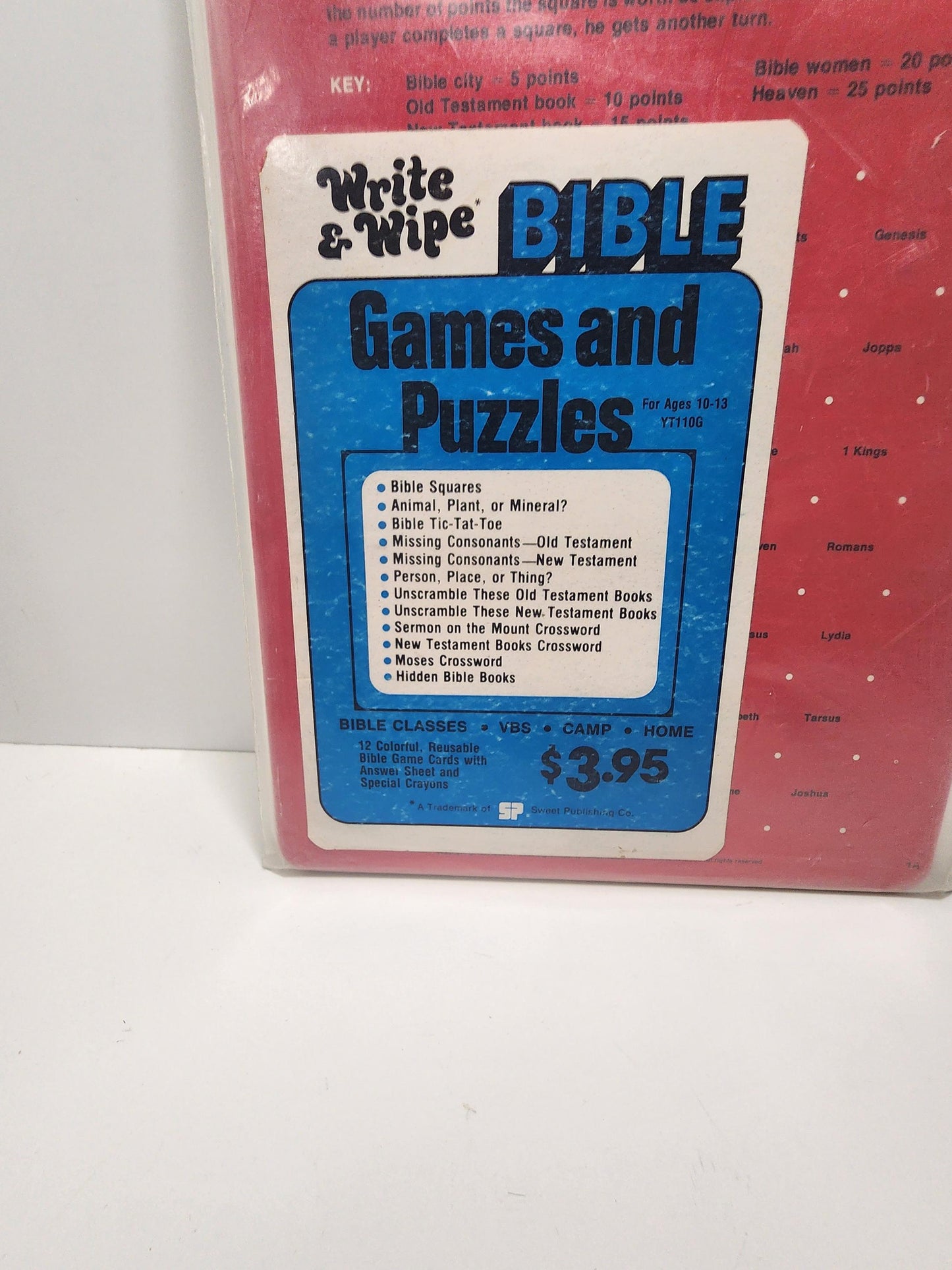 Bible Squares Vintage Games & Puzzle - Church - Church Group - Religious Games - Religion - Bible Squares - Games - Family Games - Puzzles