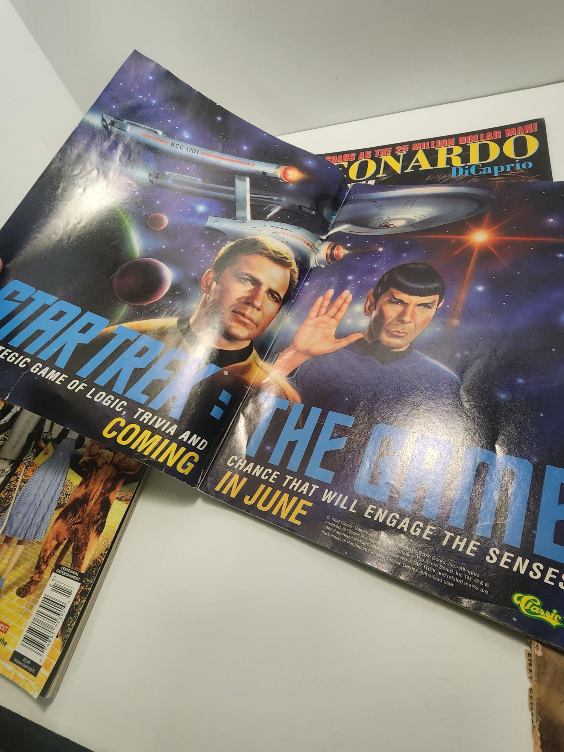 1980s 1990s Popular Vintage Magazines - Star Trek - Wizard Of Oz - Star Trek - Leonardo Dicaprio - Starlog - Batman - True Cime - Magazines