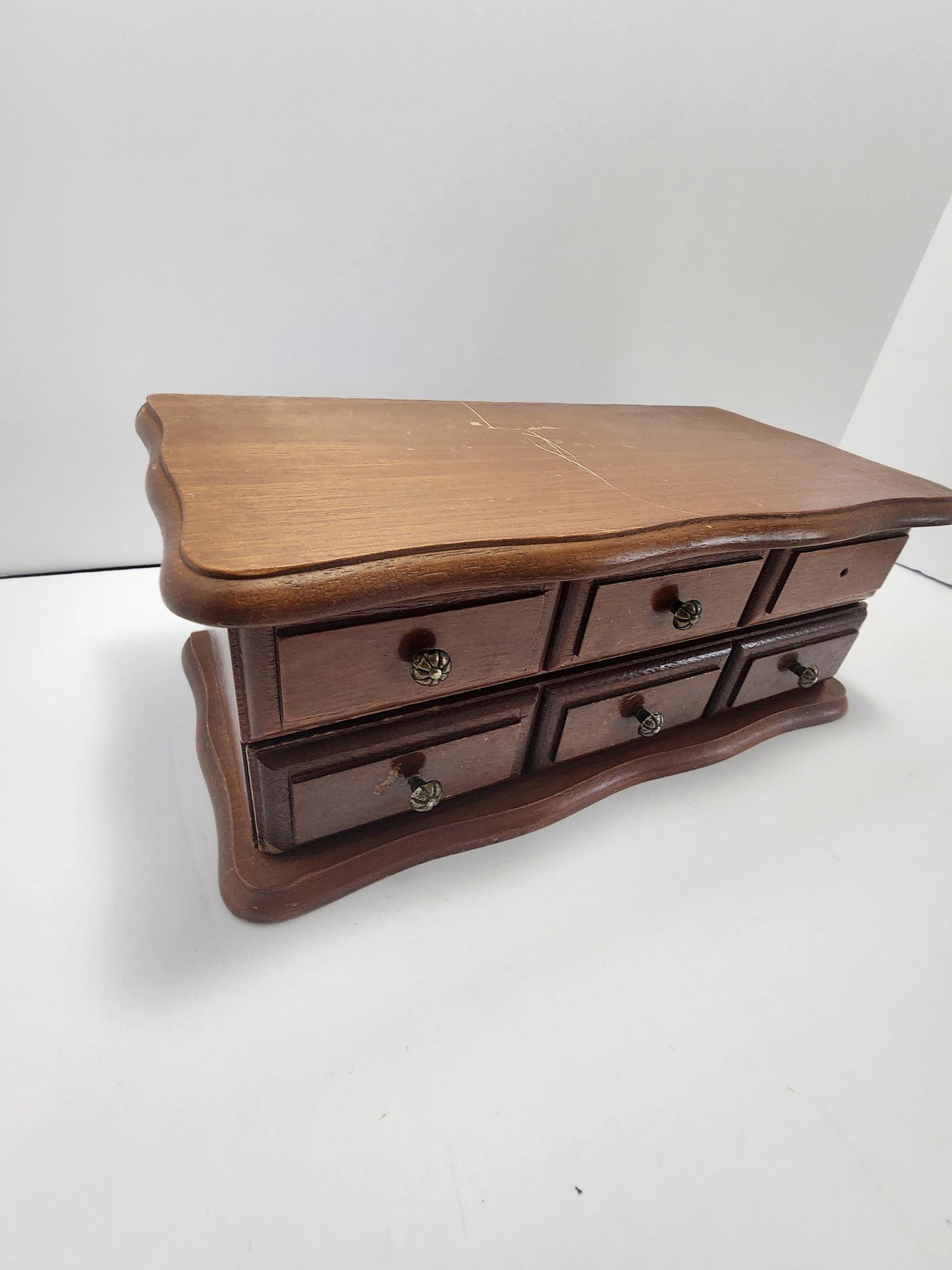 Vintage Centurion Wooden 1990s Jewelry Box - Jewelry - Jewelry Box - Wooden Box - Mirror - Gift For Women - Wooden Jewelry Box