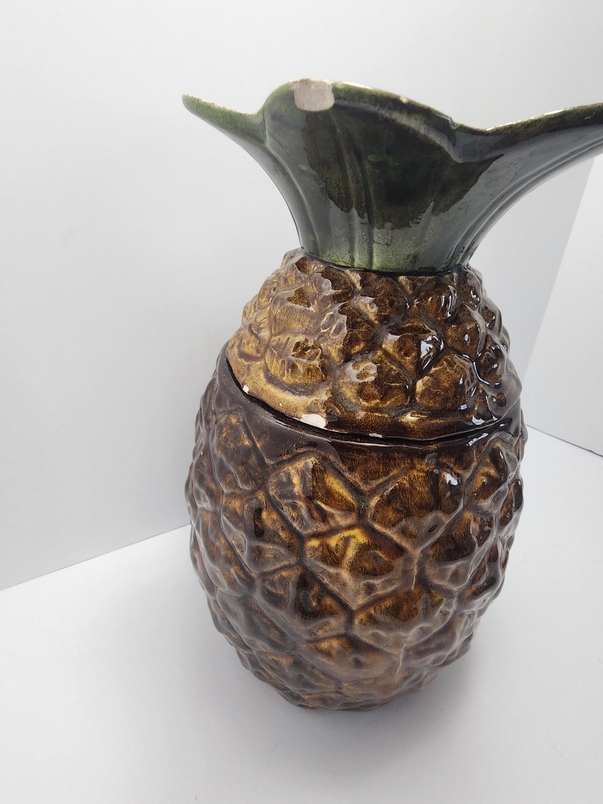Ceramic Pinneapple Vintage Cookie Jar - Pinneapple - Pinneapple Decor - Fruit - Cookies - Cookie Jar - Kitchen - Kitchen -Decor - Baking
