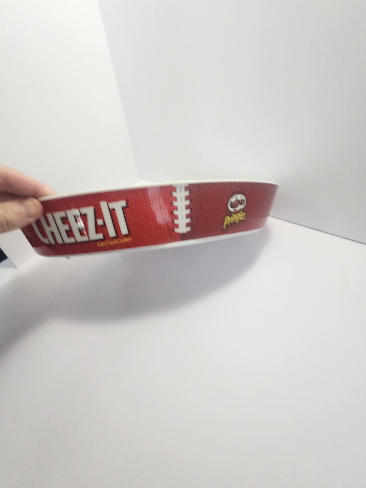 Pringle & CheezIts Chips and Dip Serving Plastic Bowl - Gameday - Sports - Tailgating - Chips - Chips and Dip - Chip Bowl - Pringles - Cheez