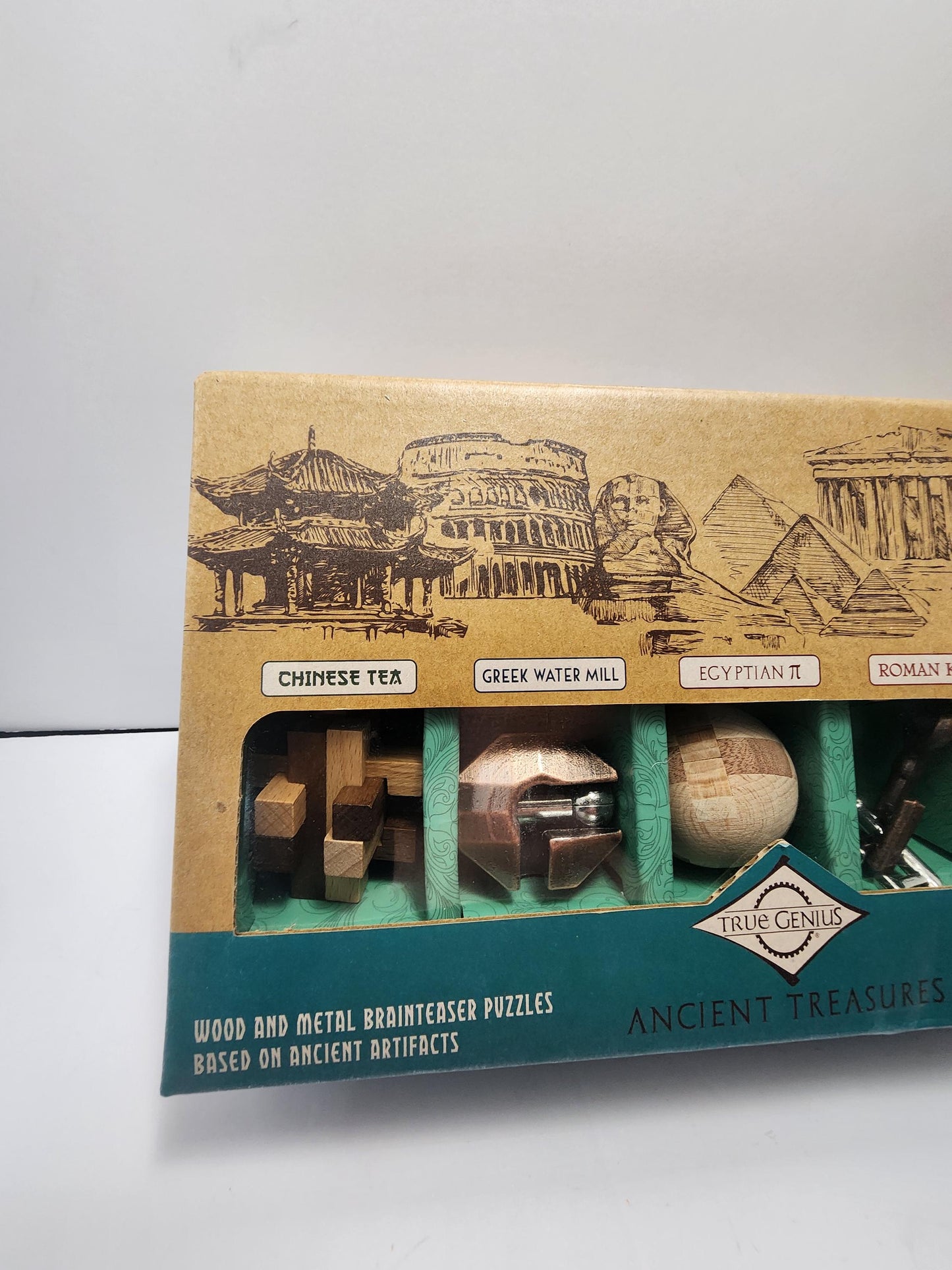 True Genius Ancient Treasures Brain Teasers and Games - Games - Family Games - Family Game Night - True Genius - Brain Teasers - Party Games