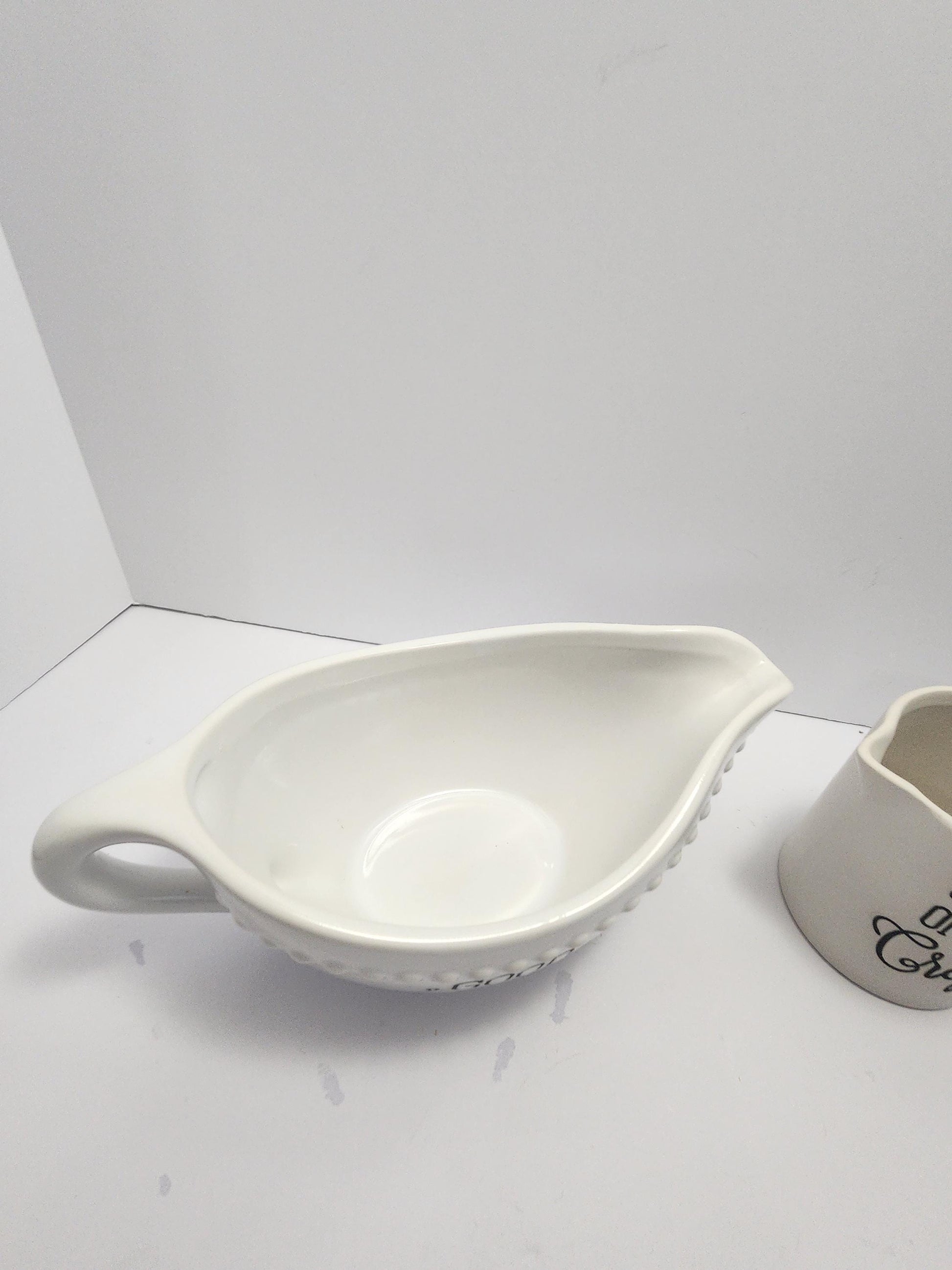 Cream Of The Crop & Good Gravy SET Of 2 - Creamery - Gravy - Gravy Dish - Kitchen - Bowls - Mugs - Kitchen Set - Dinnerware