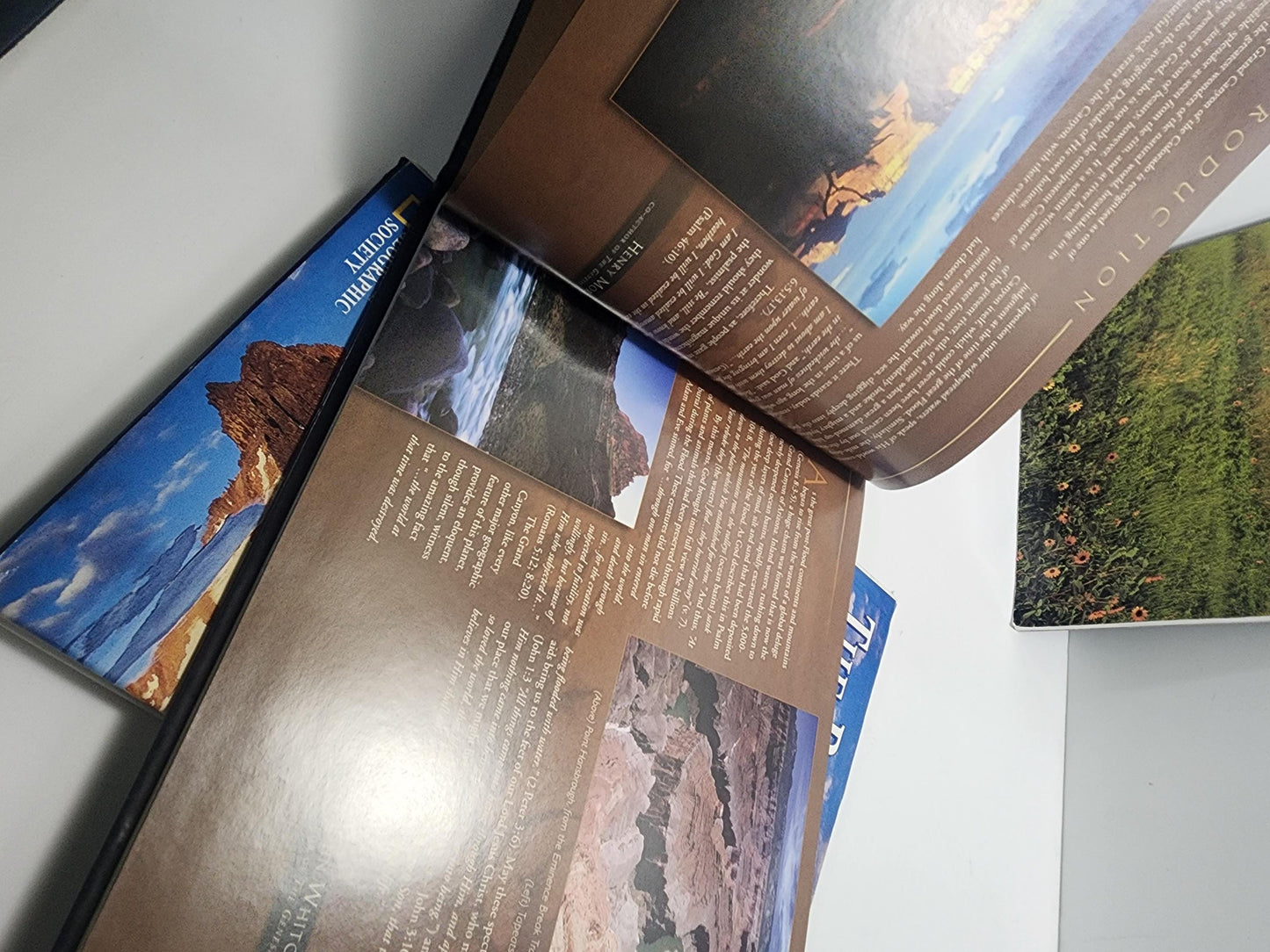 National Parks Vintage Books LOT Of 3 - Badlands - Grand Canyon - Rocky Mountains - National Parks - Geography Books - National Geographic