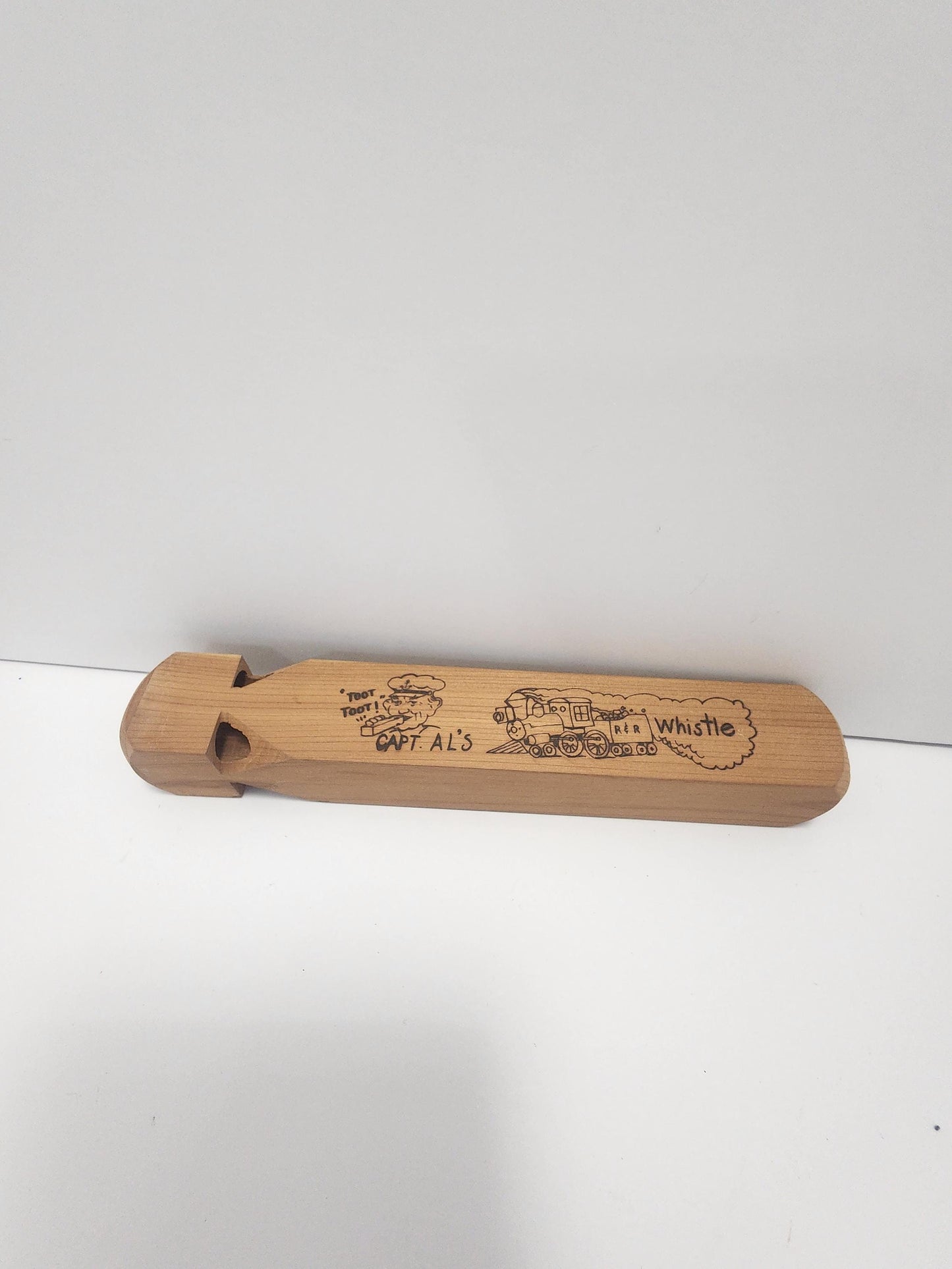 Wooden Hand Carved Train Horn Pretend Play Noise Maker - Noise Maker - Trains - Train Horn - Music - Band - Musical Instruments - Train Toys