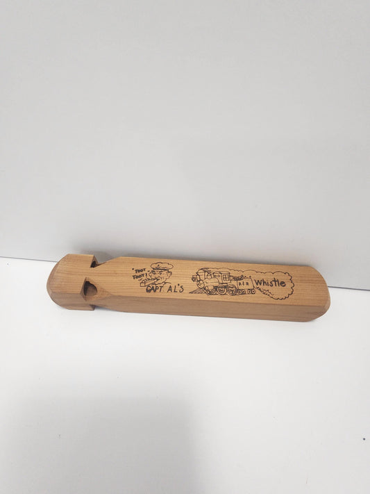 Wooden Hand Carved Train Horn Pretend Play Noise Maker - Noise Maker - Trains - Train Horn - Music - Band - Musical Instruments - Train Toys