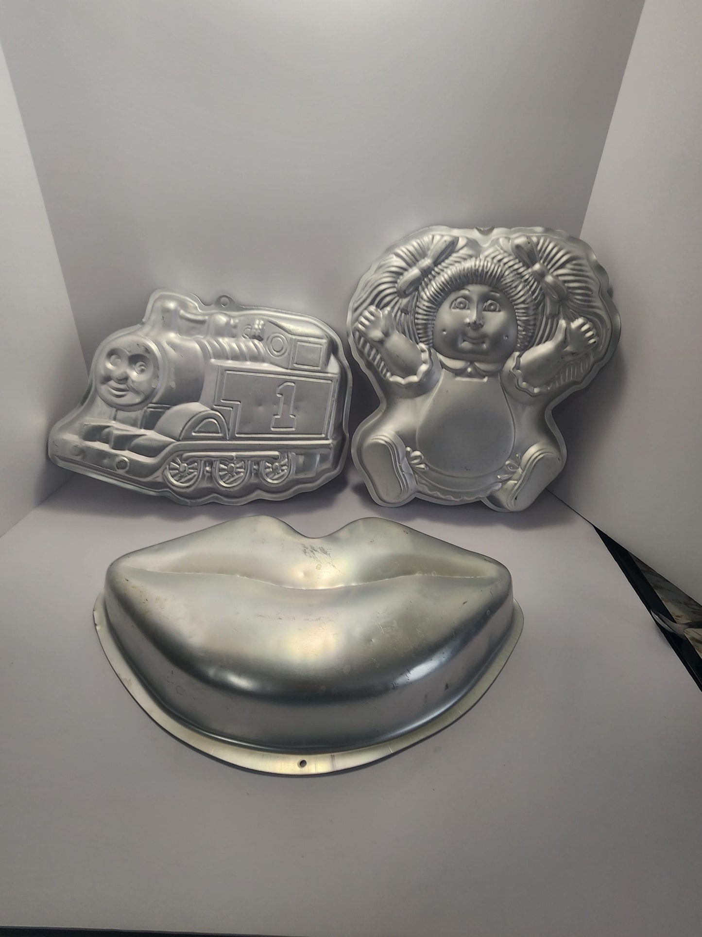 Cake Pan Character Molds - Cabbage Patch Kids - Tang Lips - Lips - Thomas The Train - Cakes - Birthdays - Cake Mold - Cake Pans
