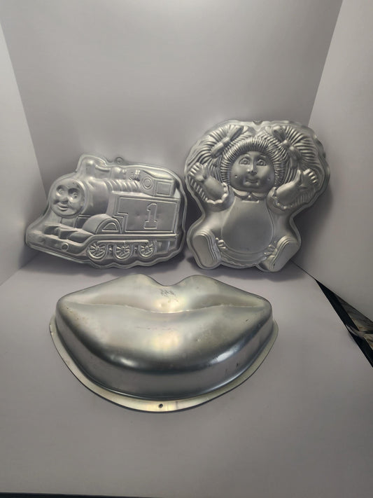 Cake Pan Character Molds - Cabbage Patch Kids - Tang Lips - Lips - Thomas The Train - Cakes - Birthdays - Cake Mold - Cake Pans