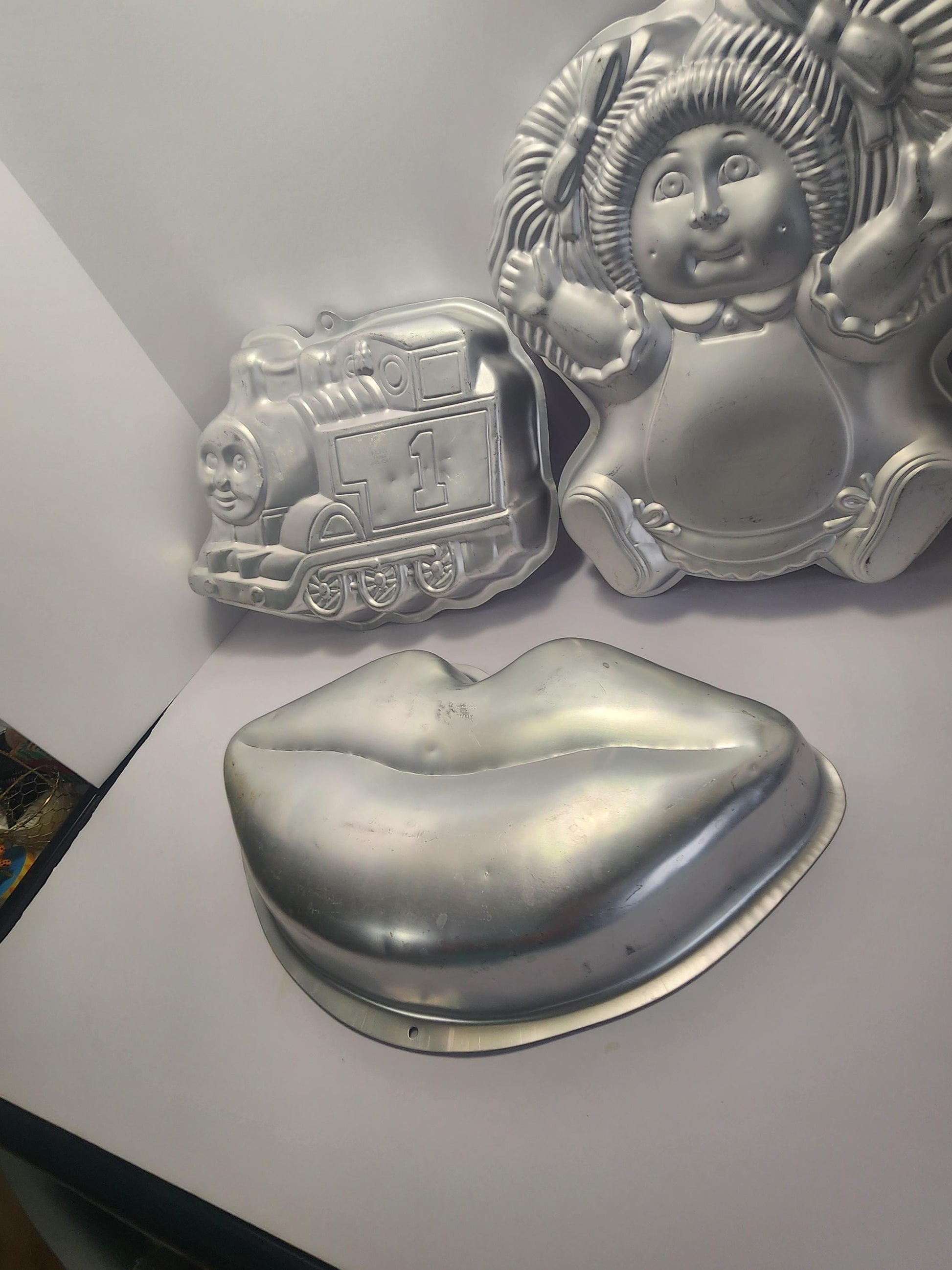 Cake Pan Character Molds - Cabbage Patch Kids - Tang Lips - Lips - Thomas The Train - Cakes - Birthdays - Cake Mold - Cake Pans
