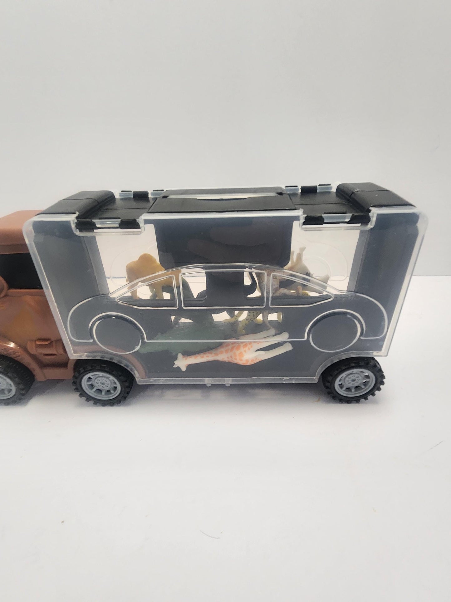 Cocobaby Coop Rhino Truck Animal Transport Playset - Animals - Pretend Play - Playset - Semi - Hauler - Toy Trucks - Safari Animals - Toy Ca