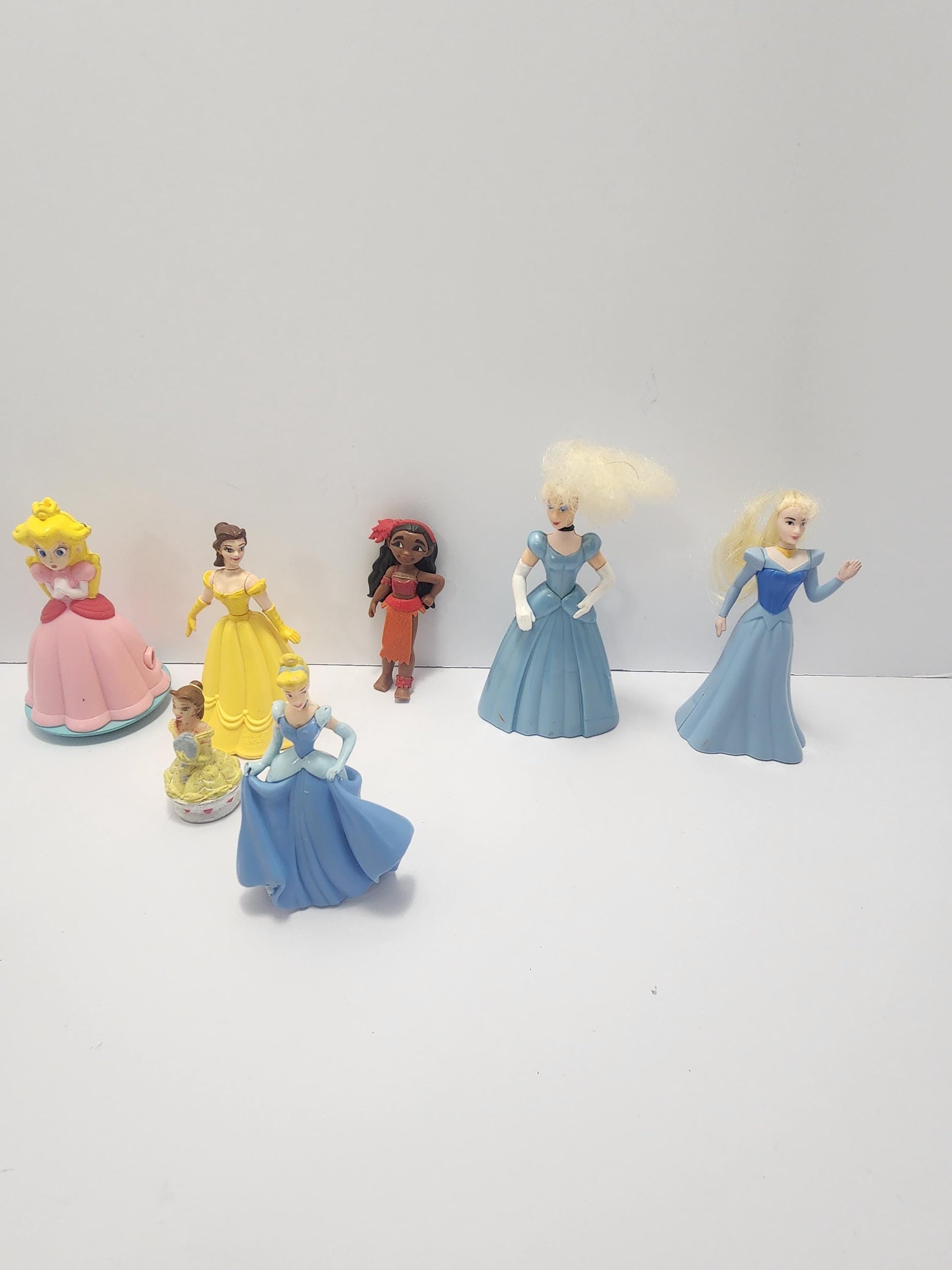 Disney Princess Character Action Figures - Princess - Disney - Disney Toys - Disney Princess - Cake Toppers - Girl Toys - Princess Peach