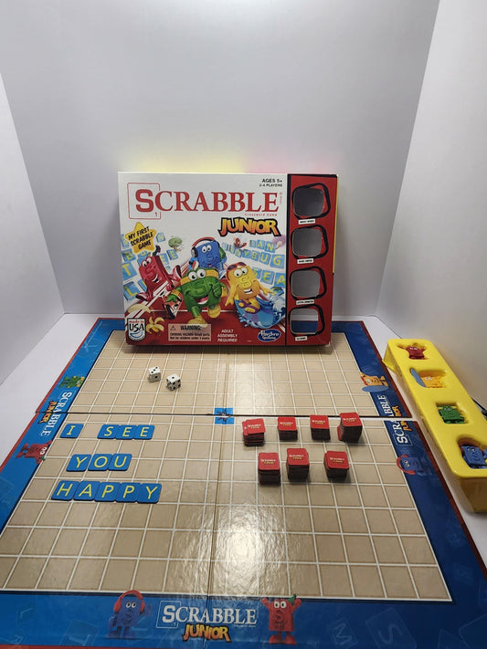 Scrabble Junior By Hasbro Board Game - Hasbro - Hasbro Games - Board Games - Kids Games - Family Games - Family Game Night - Scrabble