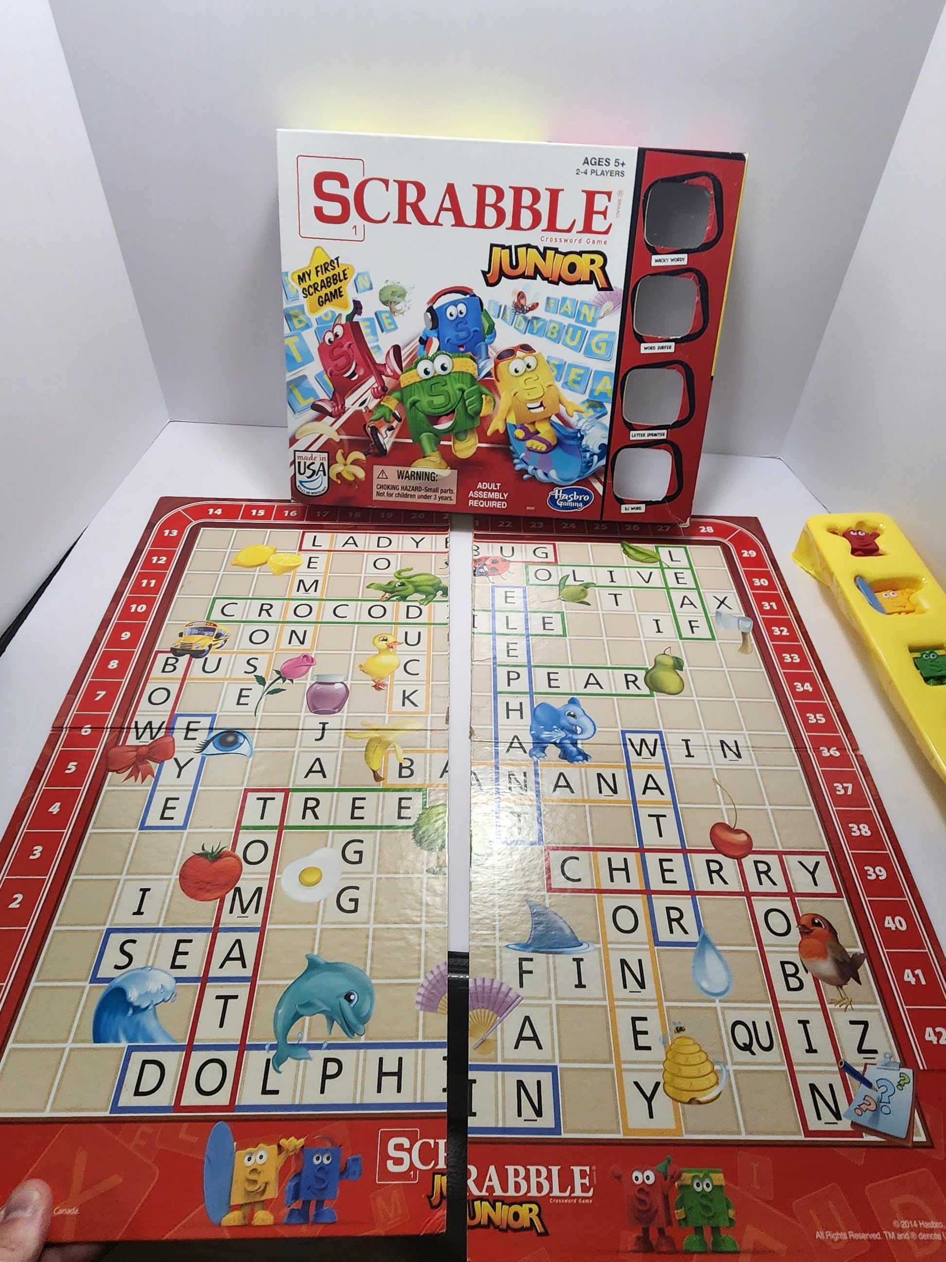Scrabble Junior By Hasbro Board Game - Hasbro - Hasbro Games - Board Games - Kids Games - Family Games - Family Game Night - Scrabble