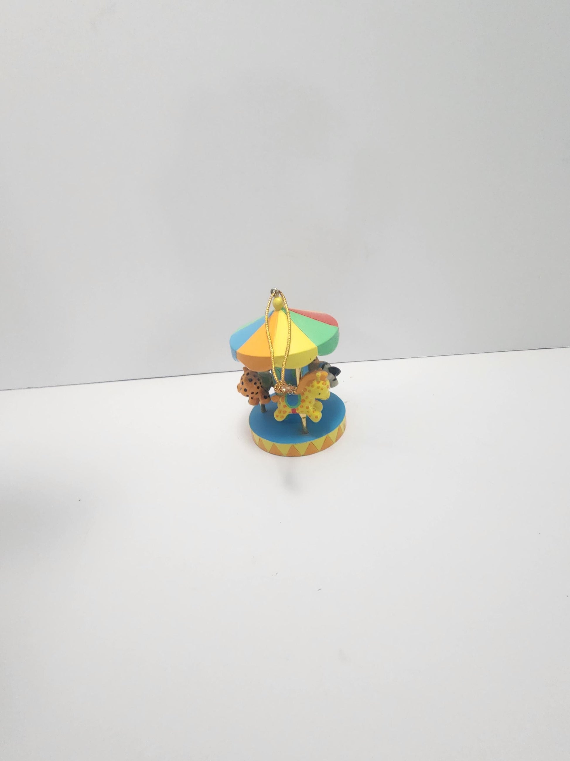 Hallmark 1990s Circus Carousel Christmas Ornament - Animals - Hallmark - Hallmark Ornaments - Ornaments - Carousel - Circus - Christmas