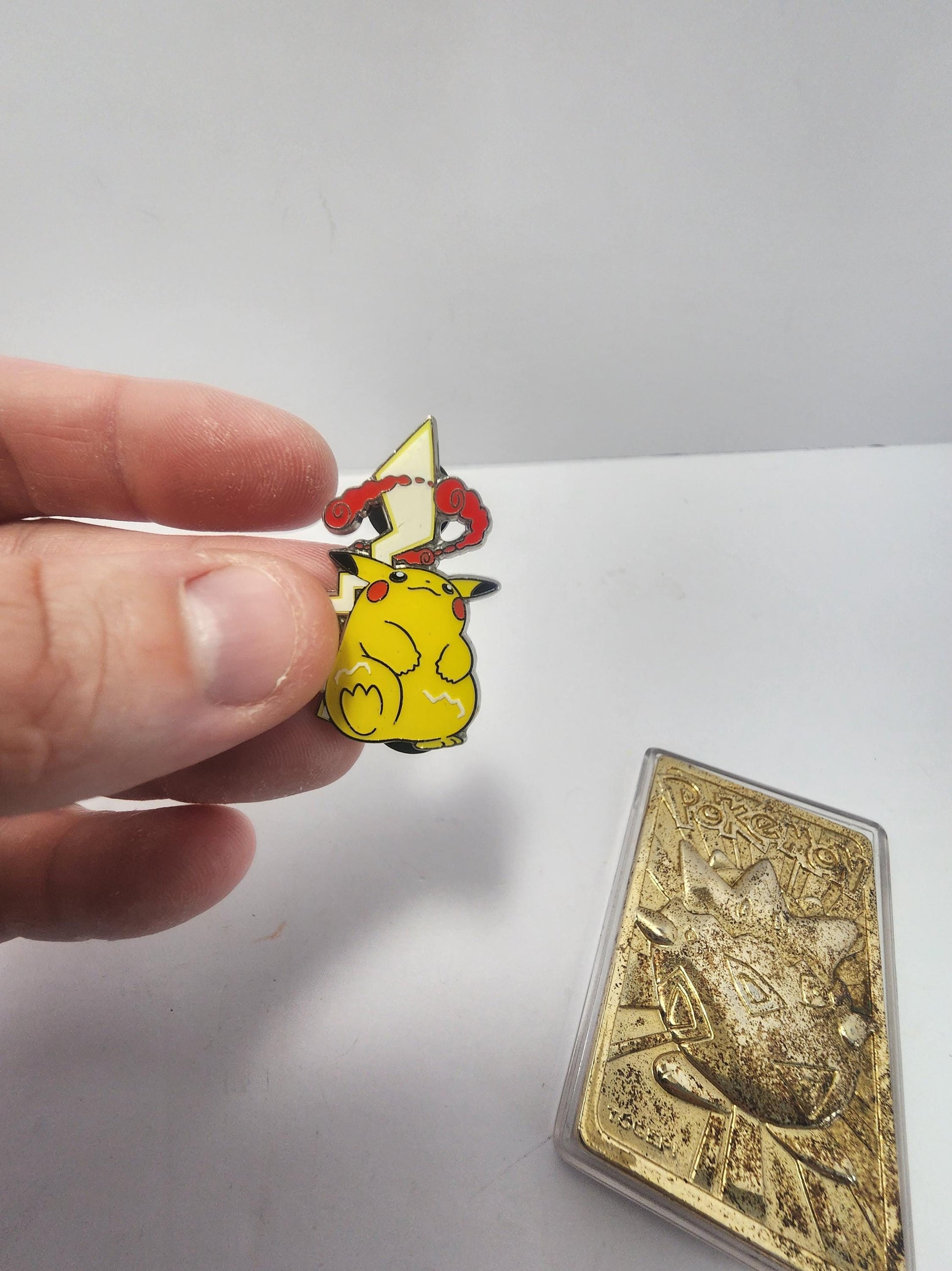 Pokemon Togepi 24k Gold Card OR Pikachu Gigantimax Collectable Pin - Collectable Pins - Pikachu - Togepi - 24k Gold - Pokemon Cards - Toys