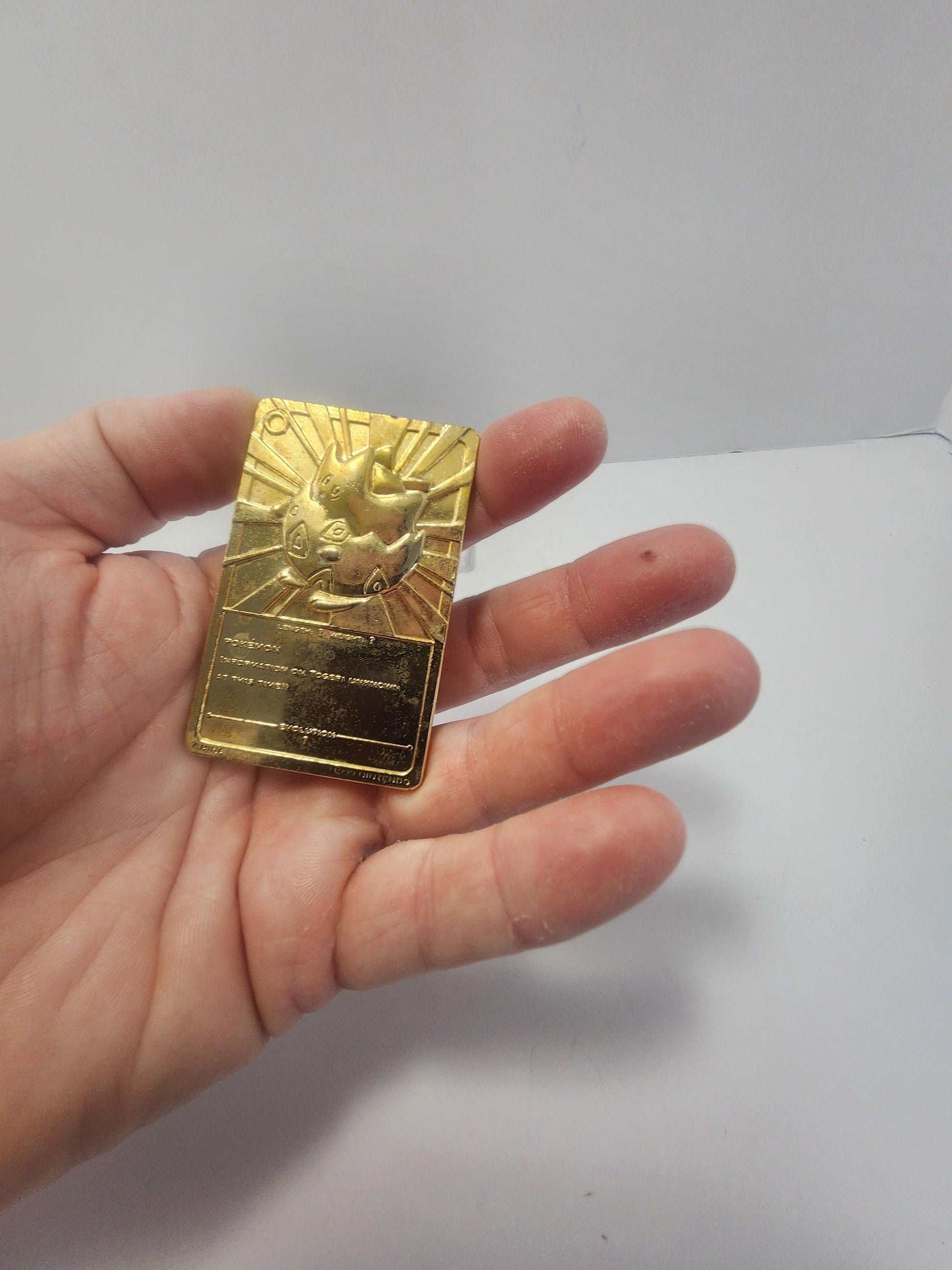 Pokemon Togepi 24k Gold Card OR Pikachu Gigantimax Collectable Pin - Collectable Pins - Pikachu - Togepi - 24k Gold - Pokemon Cards - Toys