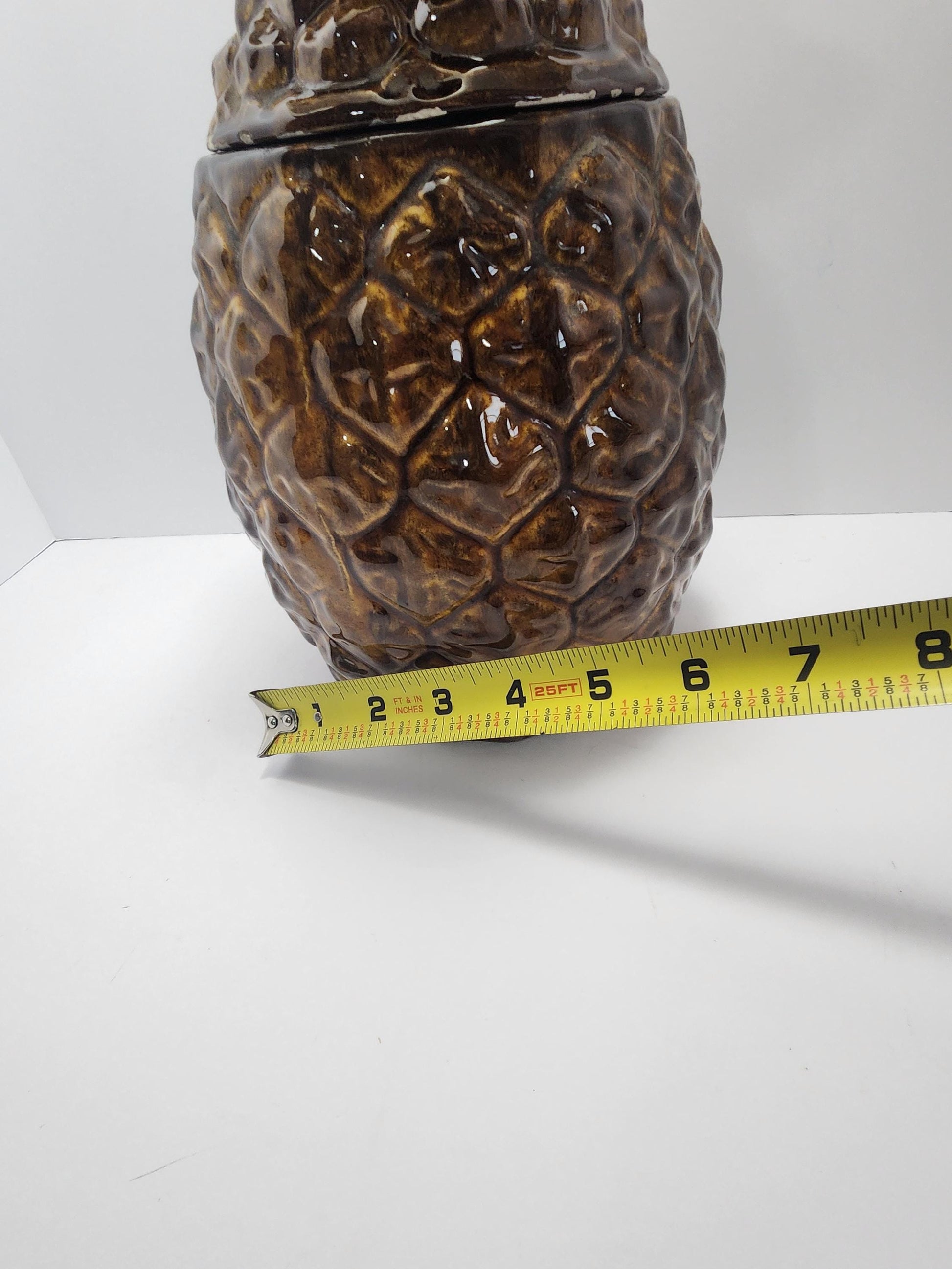 Ceramic Pinneapple Vintage Cookie Jar - Pinneapple - Pinneapple Decor - Fruit - Cookies - Cookie Jar - Kitchen - Kitchen -Decor - Baking