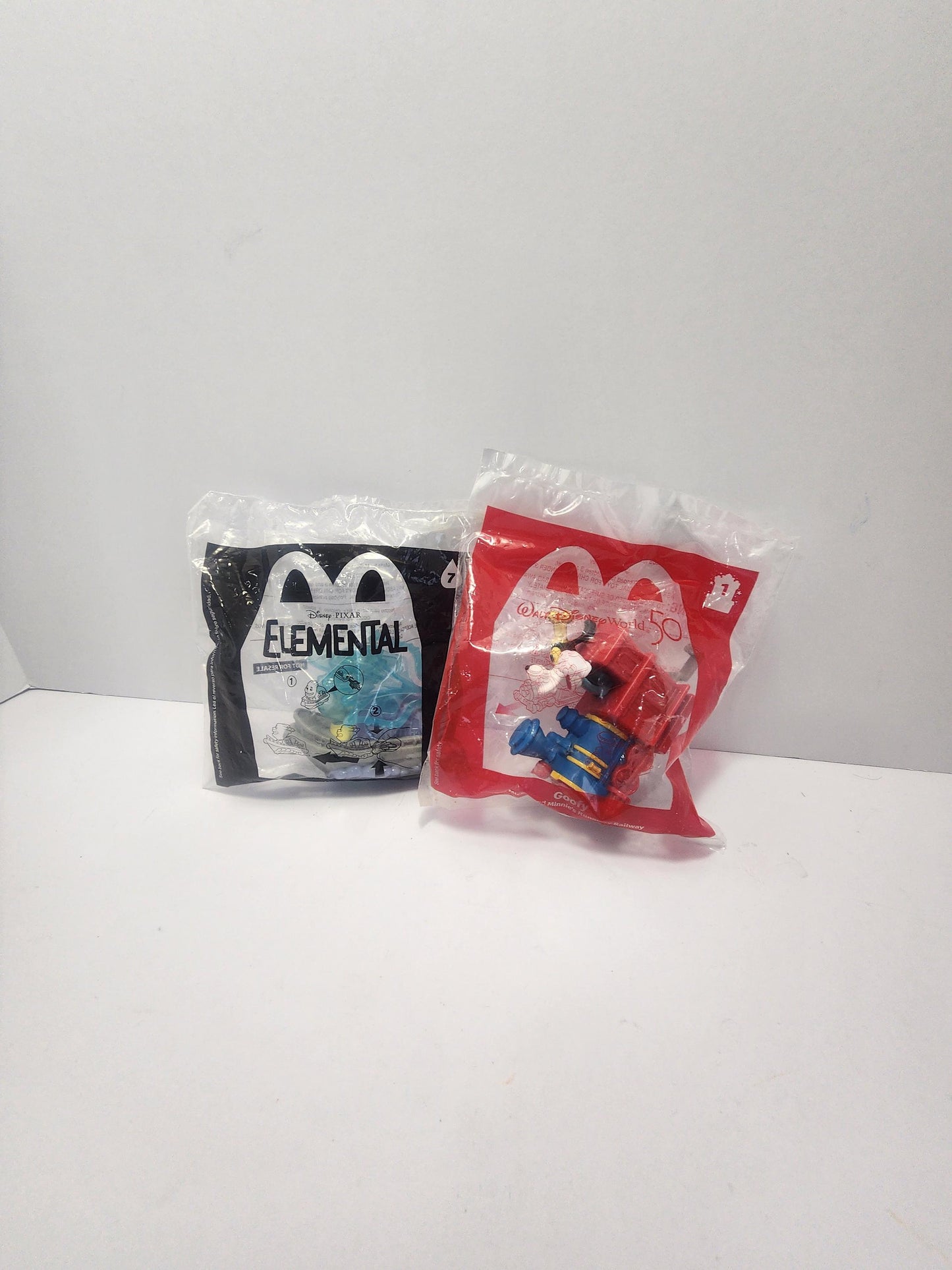 Disney Mickey Mouse and Elemental Happy Meal Toys SEALED - Happy Meal Toys - Fast Food Toys - Mickey Mouse - Walt Disney - Elemental Toys