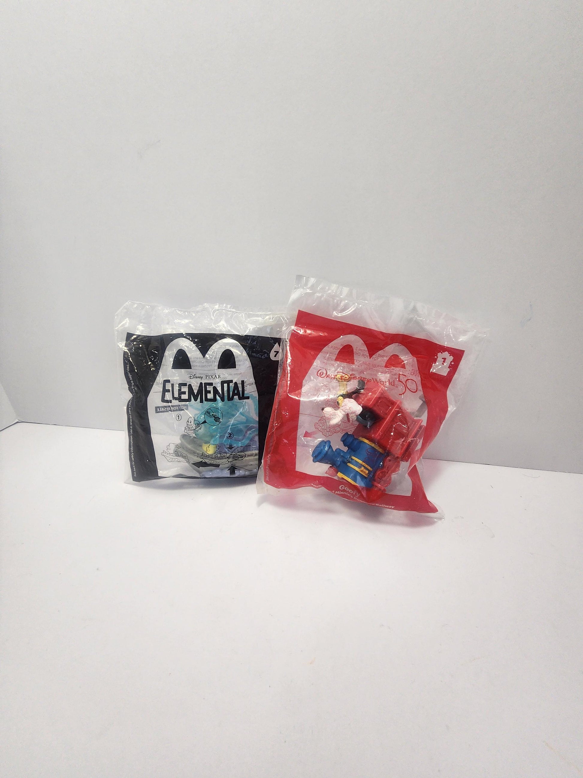 Disney Mickey Mouse and Elemental Happy Meal Toys SEALED - Happy Meal Toys - Fast Food Toys - Mickey Mouse - Walt Disney - Elemental Toys