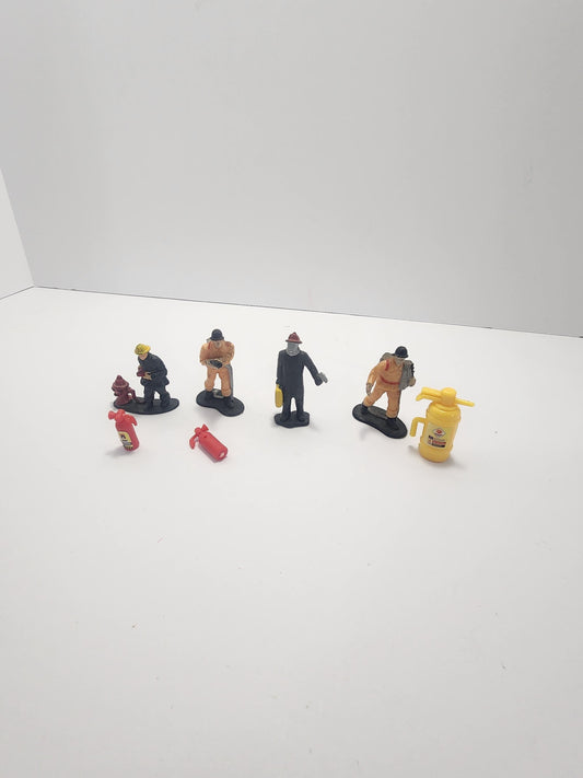 Vintage 1990s Firefighters Figures LOT - Firefighters - Fire Fighters - Fire House Playset - Toys - Heros