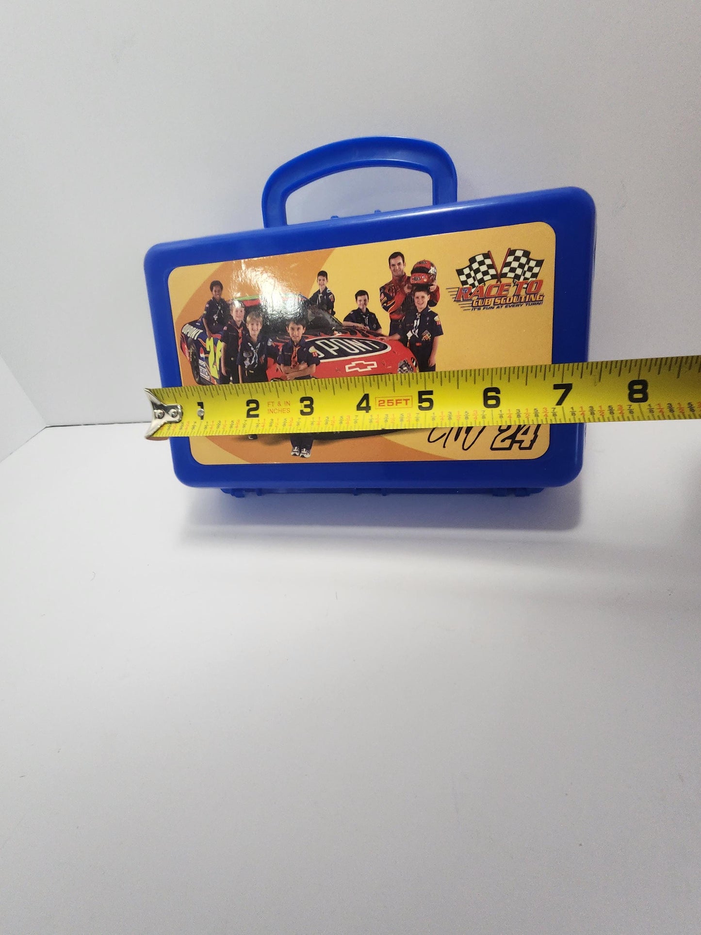 Jeff Gordon Nascar Race To Cub Scouts Plastic Vintage Pencil Box - Nascar - Jeff Gordon - Pencil Case - School Supplies - Nascar Gifts