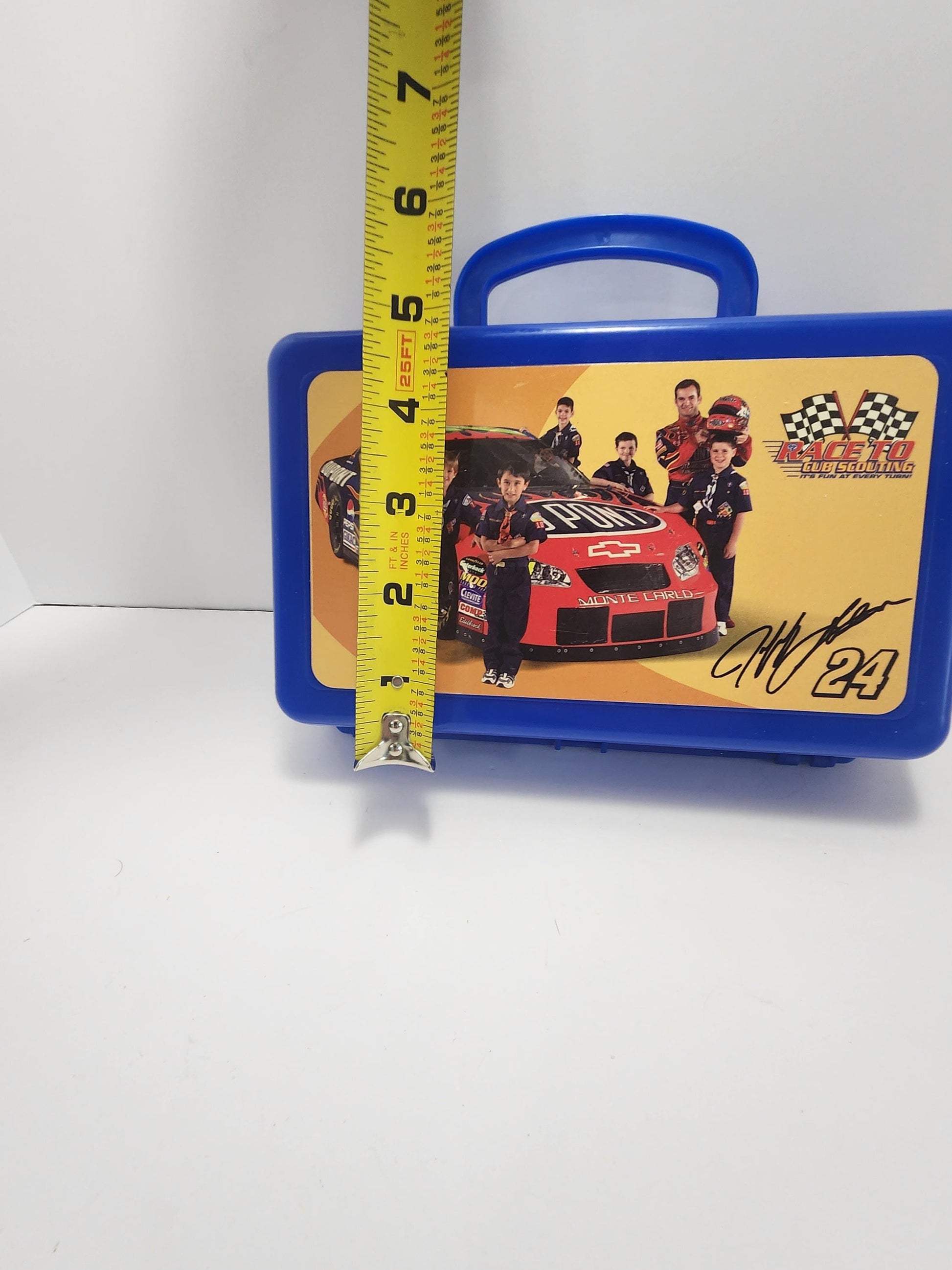 Jeff Gordon Nascar Race To Cub Scouts Plastic Vintage Pencil Box - Nascar - Jeff Gordon - Pencil Case - School Supplies - Nascar Gifts